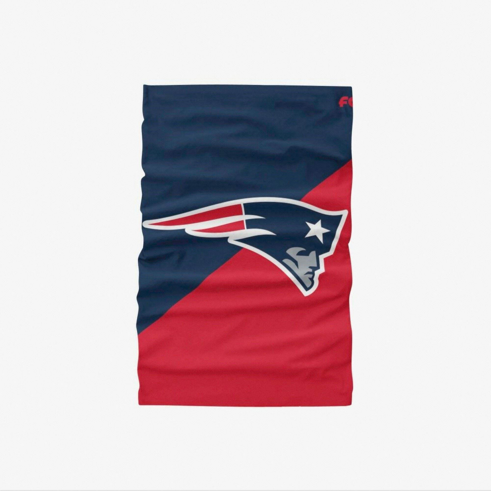 New England Patriots Colour Block Big Logo Gaiter Scarf Forever Collectibles