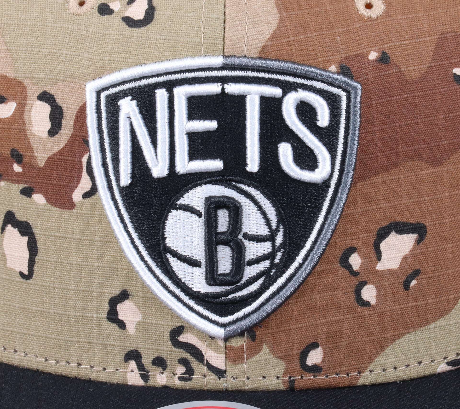 Brooklyn Nets NBA Choco Camo Snapback Cap Mitchell & Ness