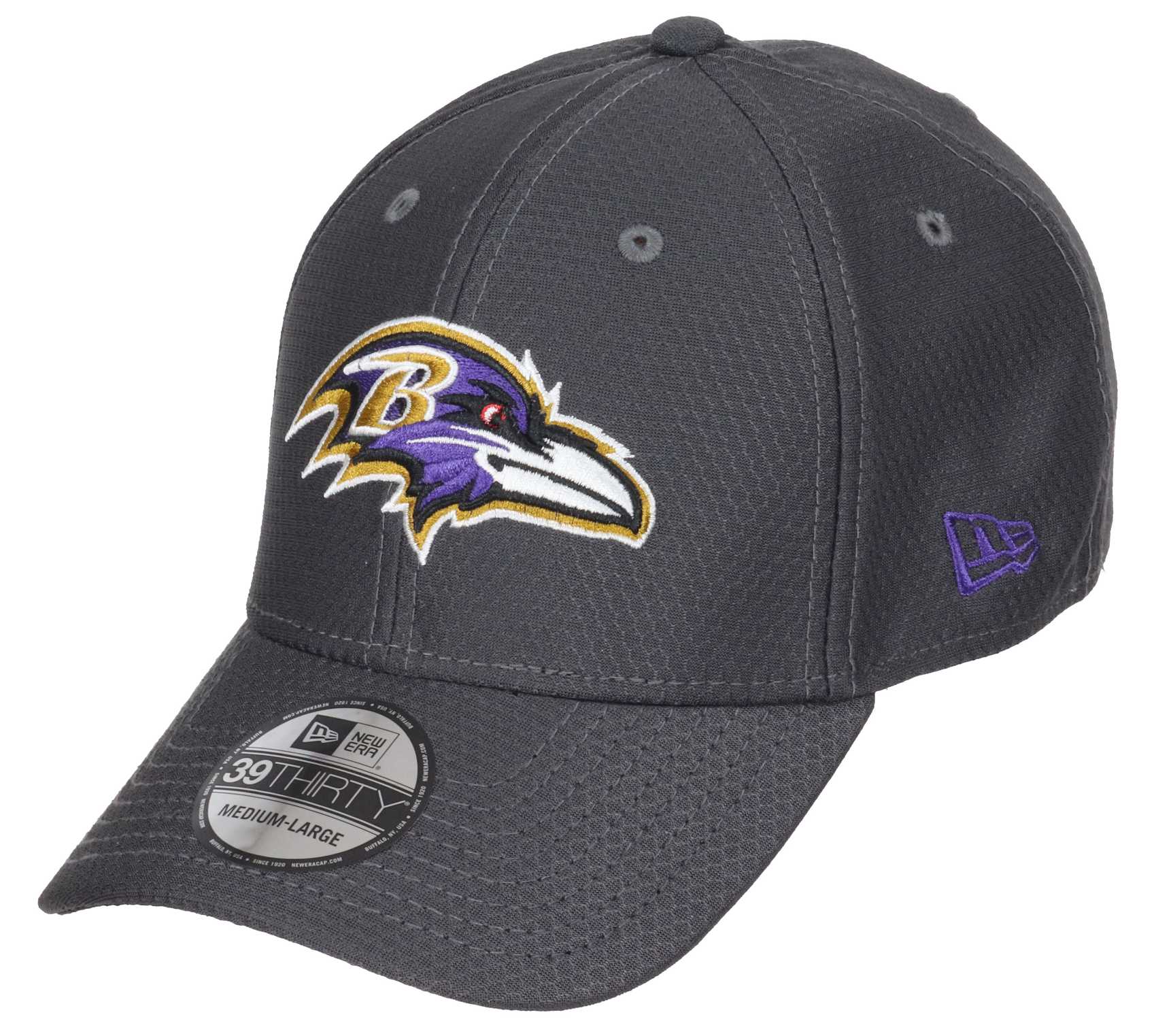 Baltimore Ravens NFL Hex Tech 39Thirty Stretch Cap New Era