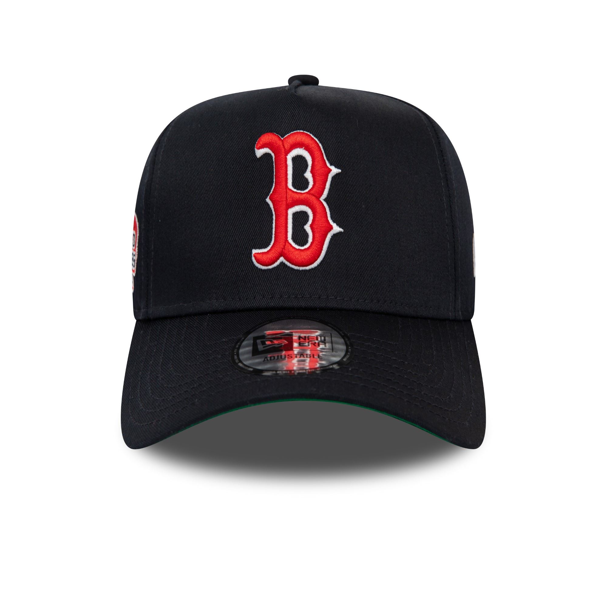 Boston Red Sox MLB World Series Patch Navy E-Frame Adjustable Cap New Era