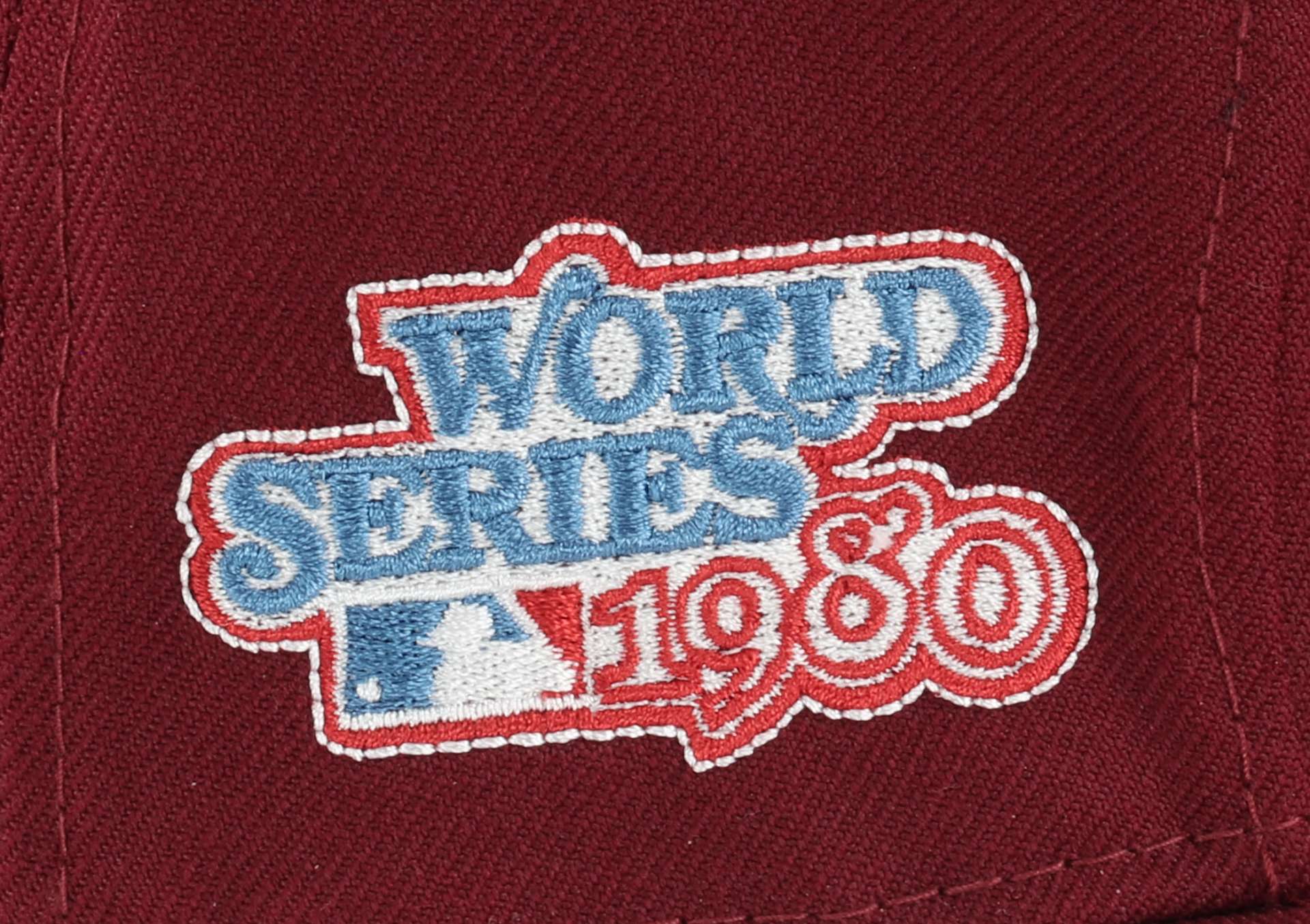 Philadelphia Phillies MLB Sidepatch World Series 1980 Cardinal Red 59Fifty Basecap New Era