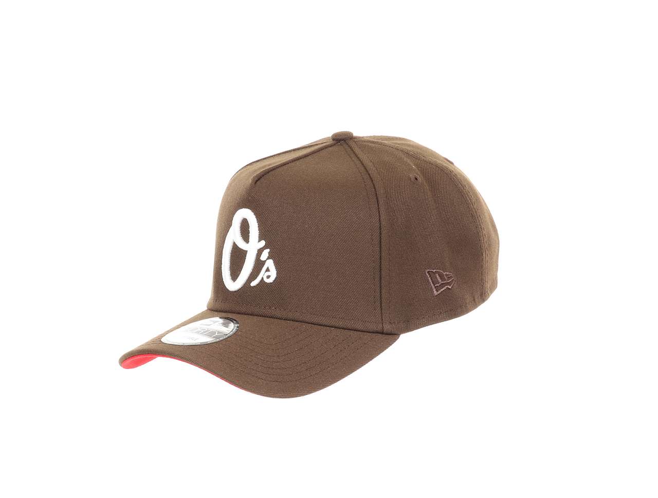 Baltimore Orioles MLB 60th Anniversary Sidepatch Walnut 9Forty A-Frame Snapback Cap New Era
