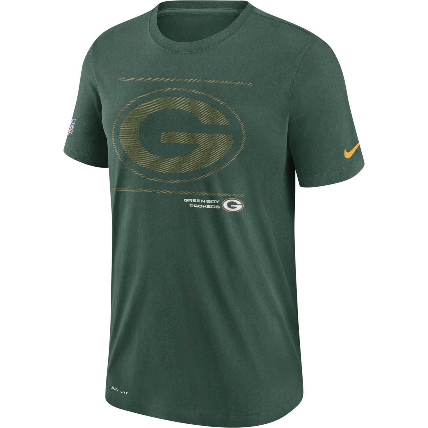 Green Bay Packers NFL DFCT Team Issue Tee Fir Green T-Shirt Nike