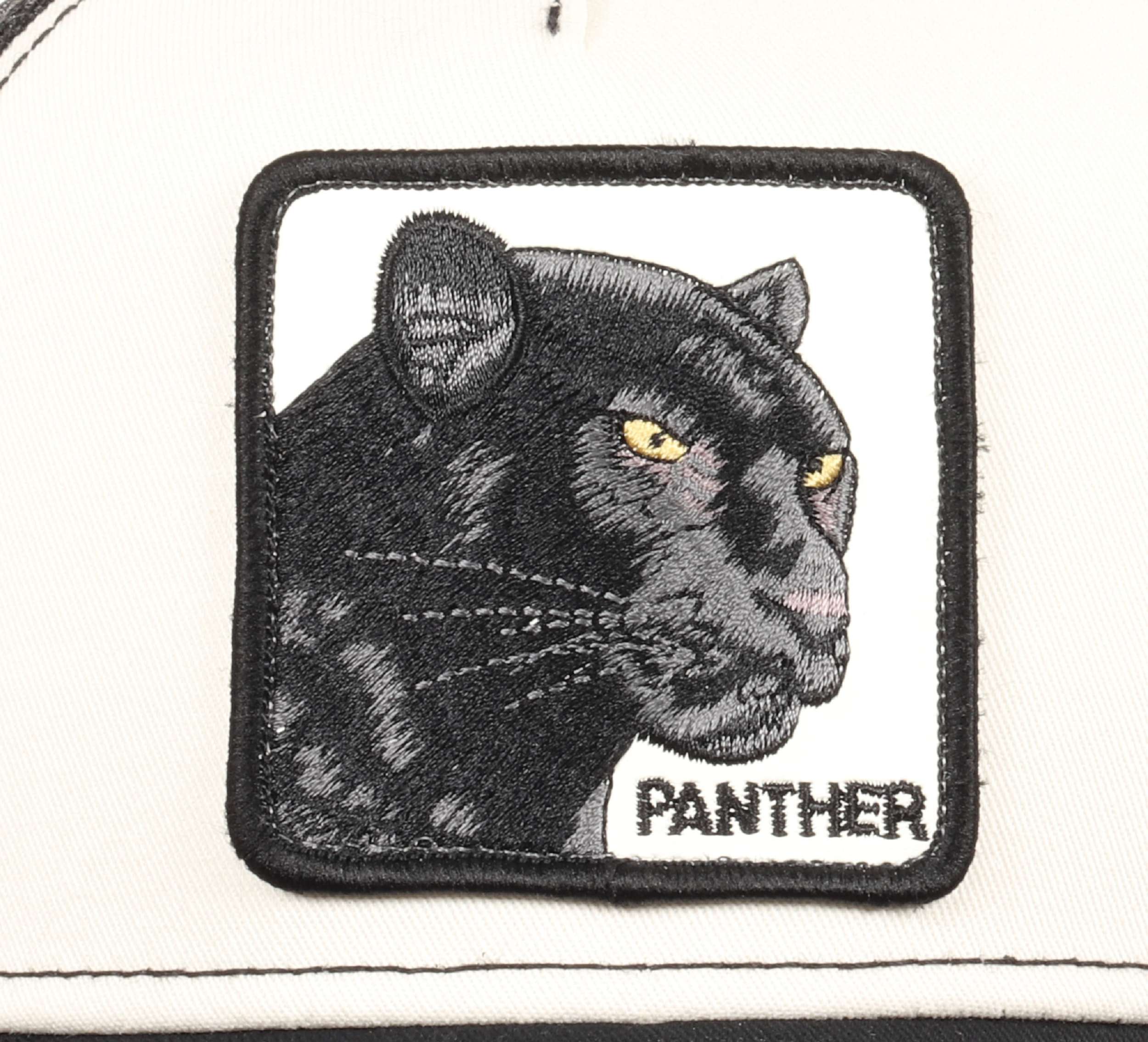 The Panther Black White Adjustable Trucker Cap Goorin Bros