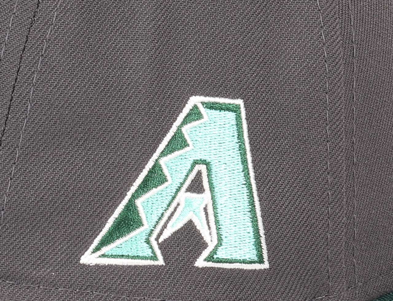 Arizona Diamondbacks MLB Diamondbacks Sidepatch Cooperstown Two Tone Gray Dark Green 9Forty A-Frame Snapback Cap New Era