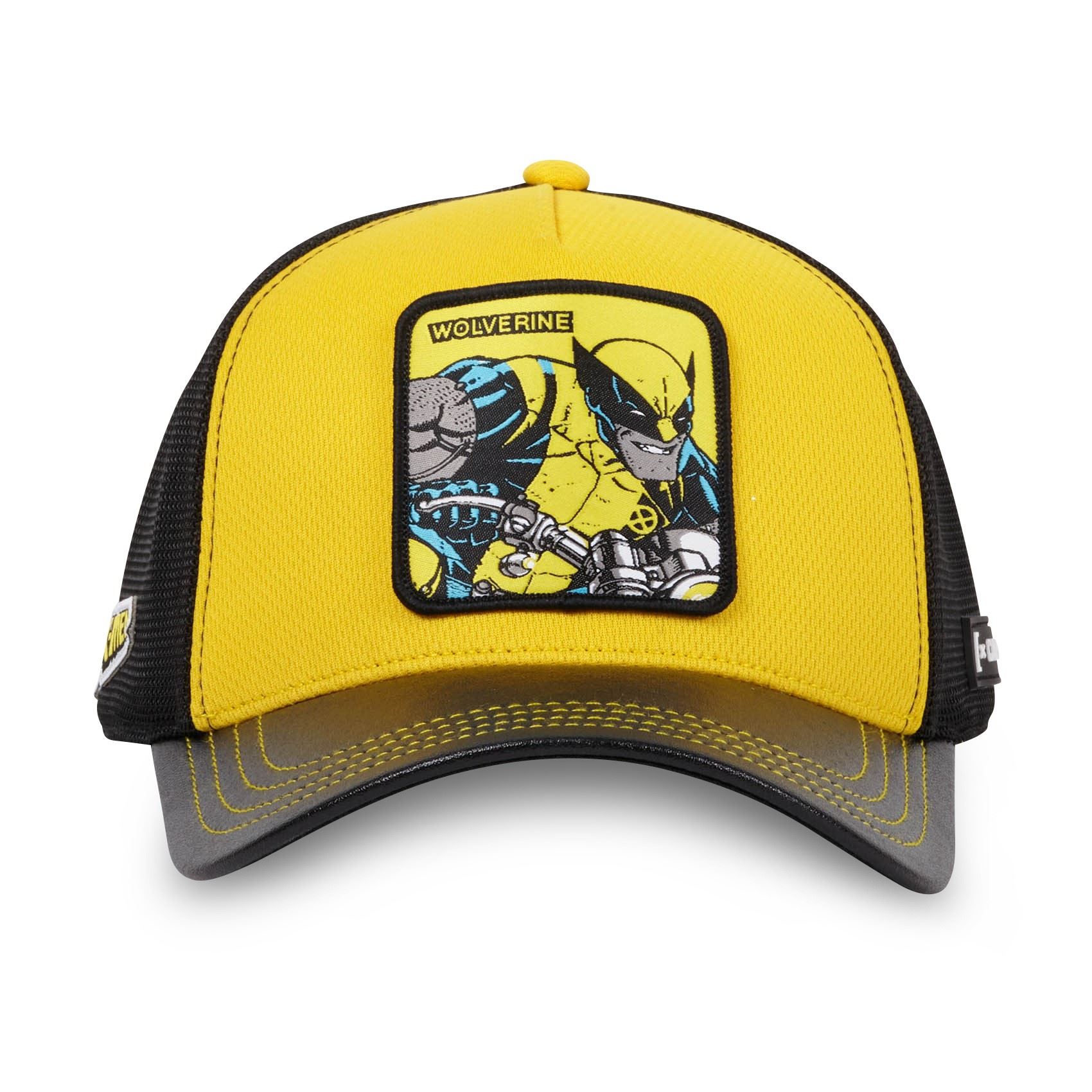 Wolverine Marvel Yellow Black Trucker Cap Capslab
