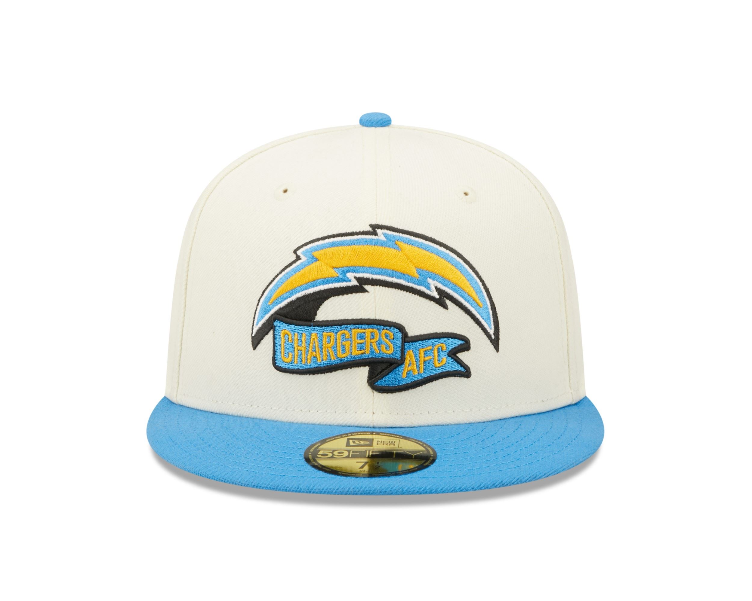Los Angeles Chargers NFL 2022 Sideline Chrome White 59Fifty Basecap New Era