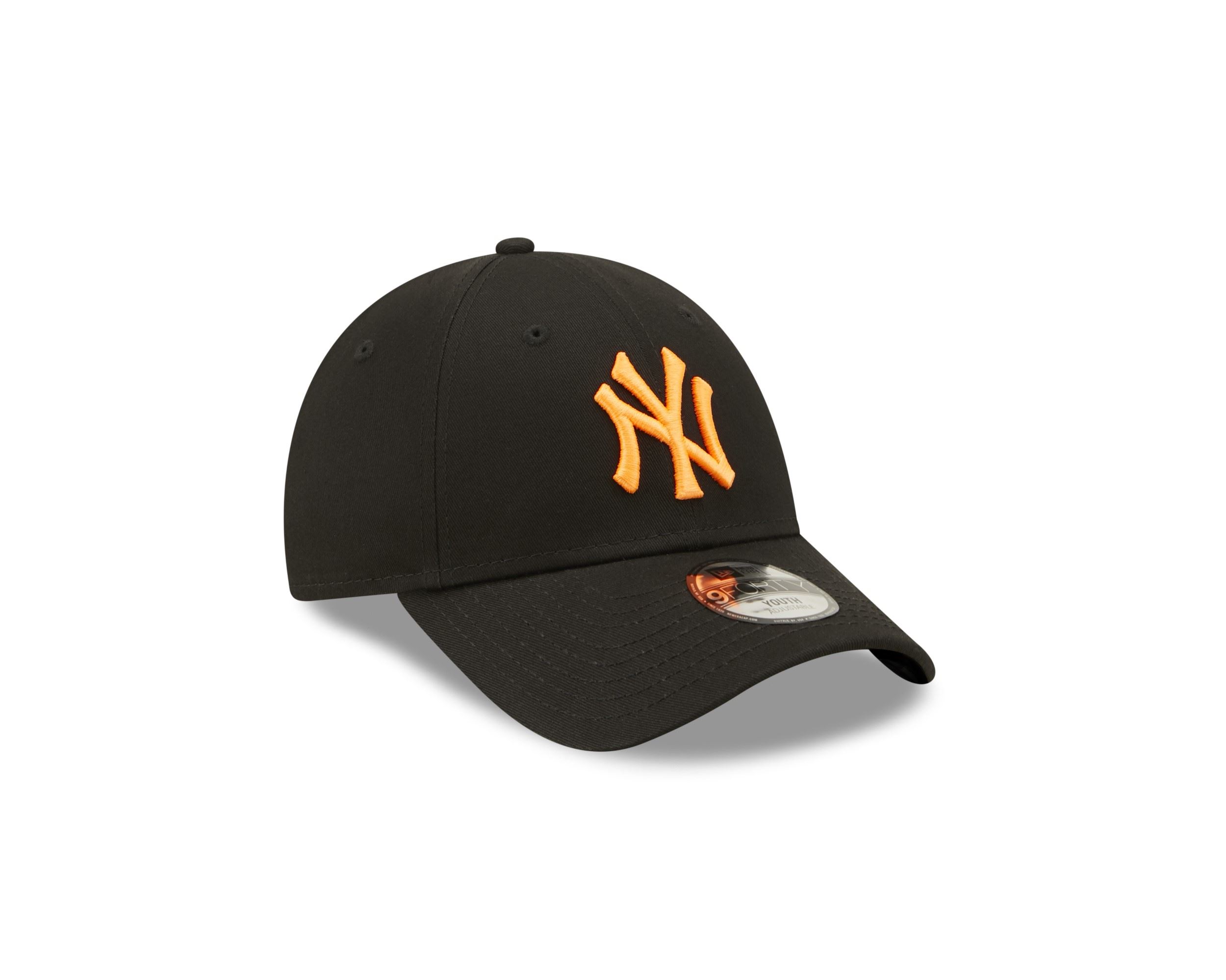 New York Yankees Neon Pack Black Neon Orange 9Forty Adjustable Kids Cap New Era