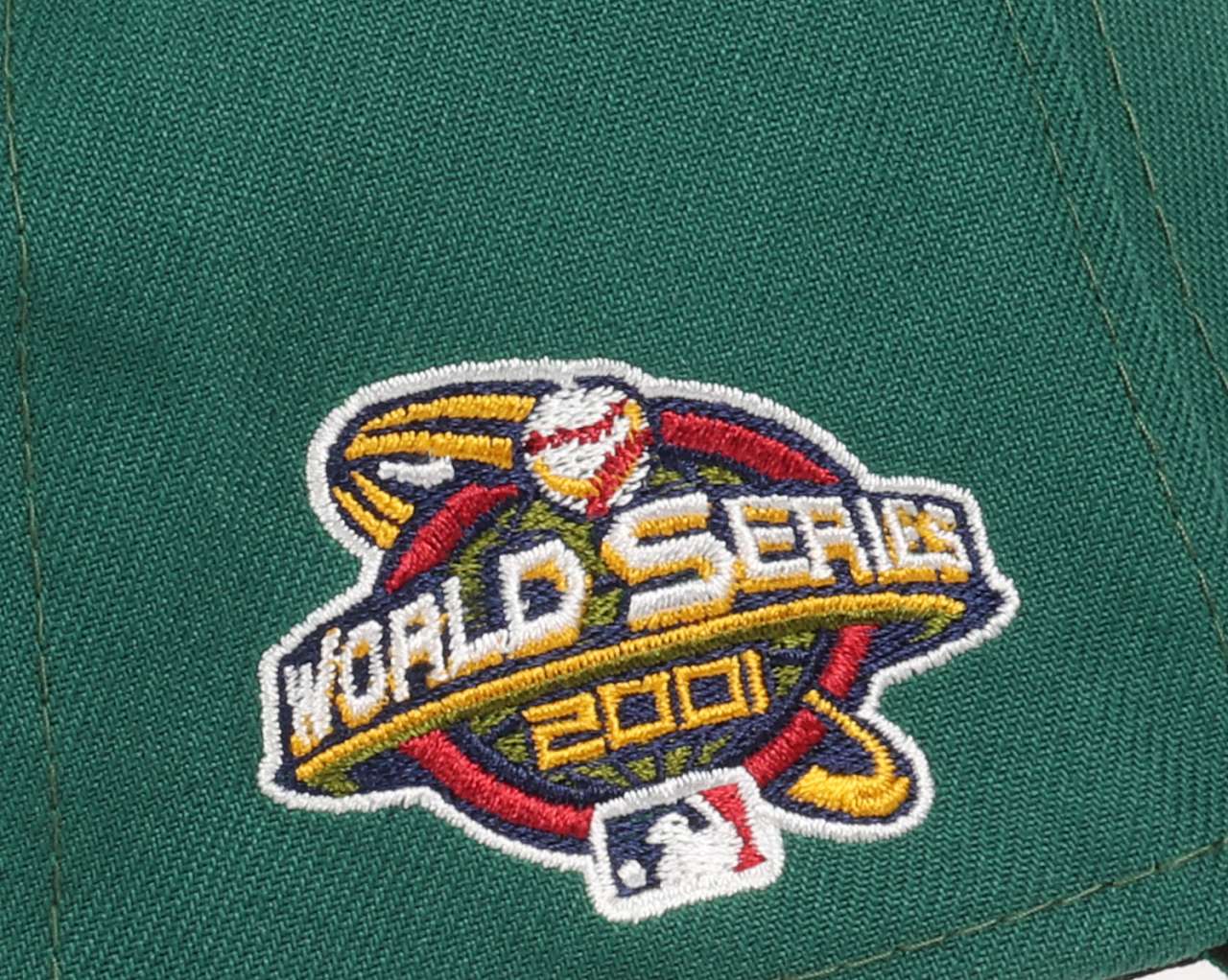 Arizona Diamondbacks MLB World Series 2001 Sidepatch Green Black Cord 9Forty A-Frame Snapback Cap New Era