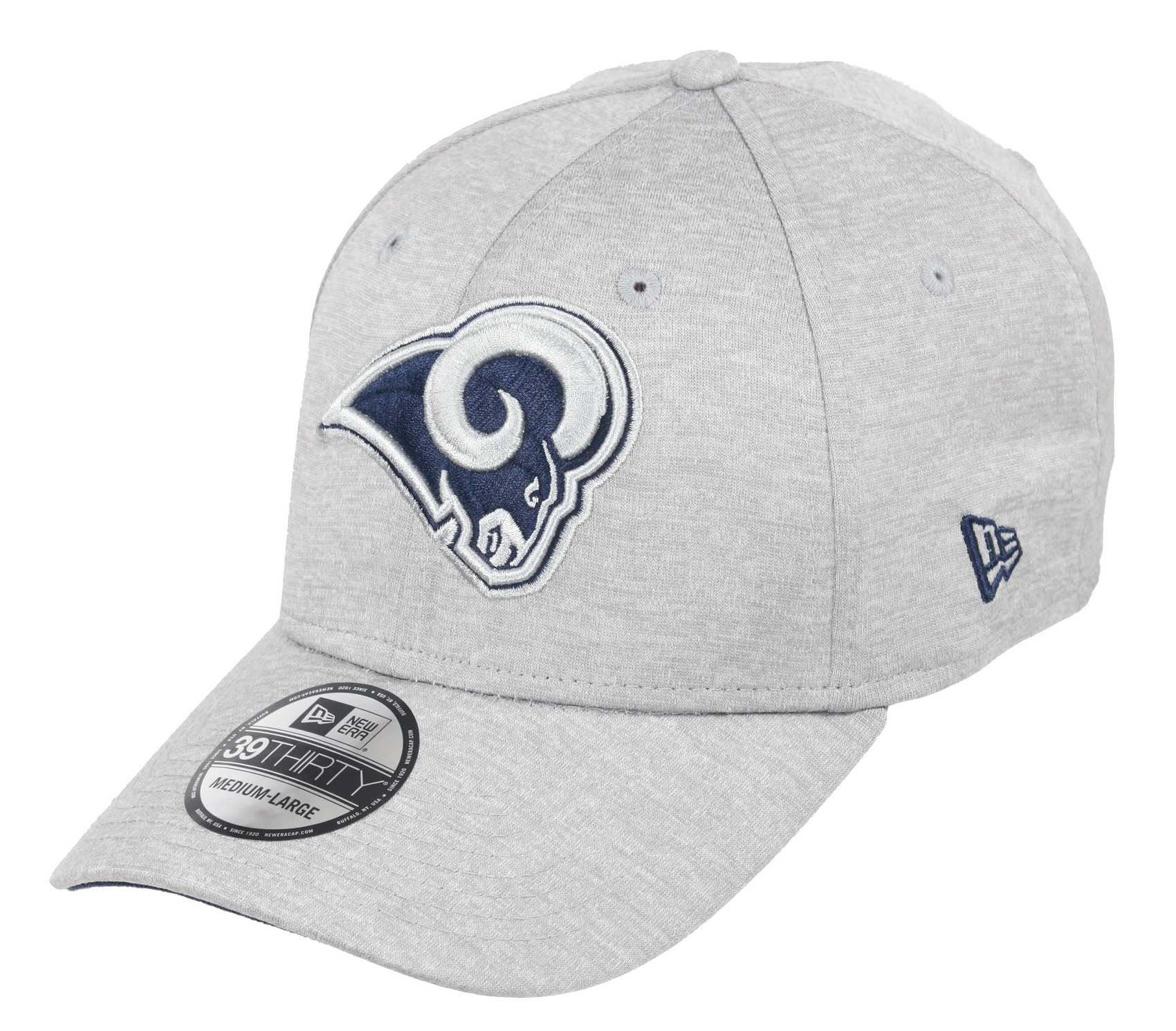 Los Angeles Rams Grey Collection 39Thirty Stretch Cap New Era