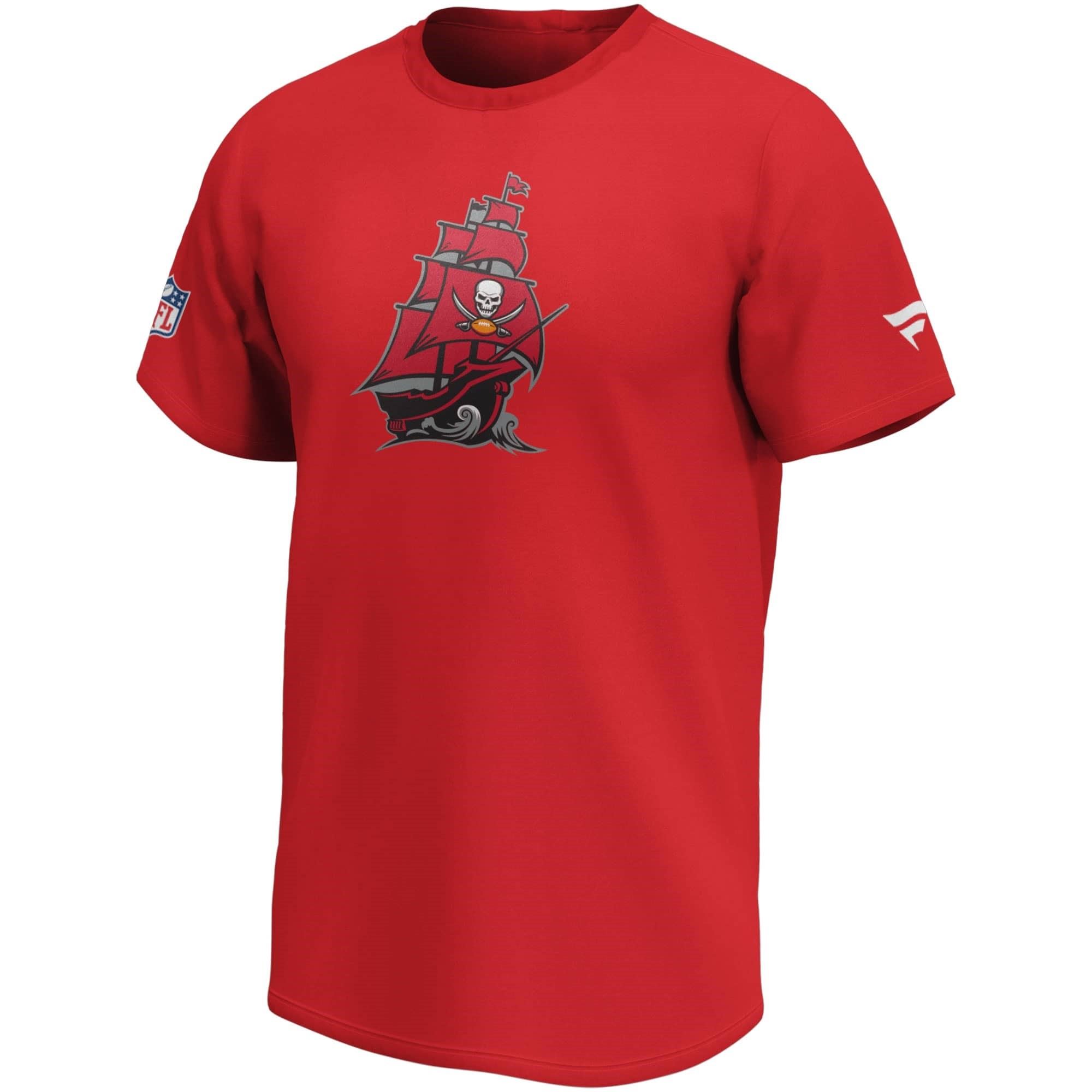 Tampa Bay Buccaneers Red NFL Mid Essentials Crest T-Shirt Fanatics