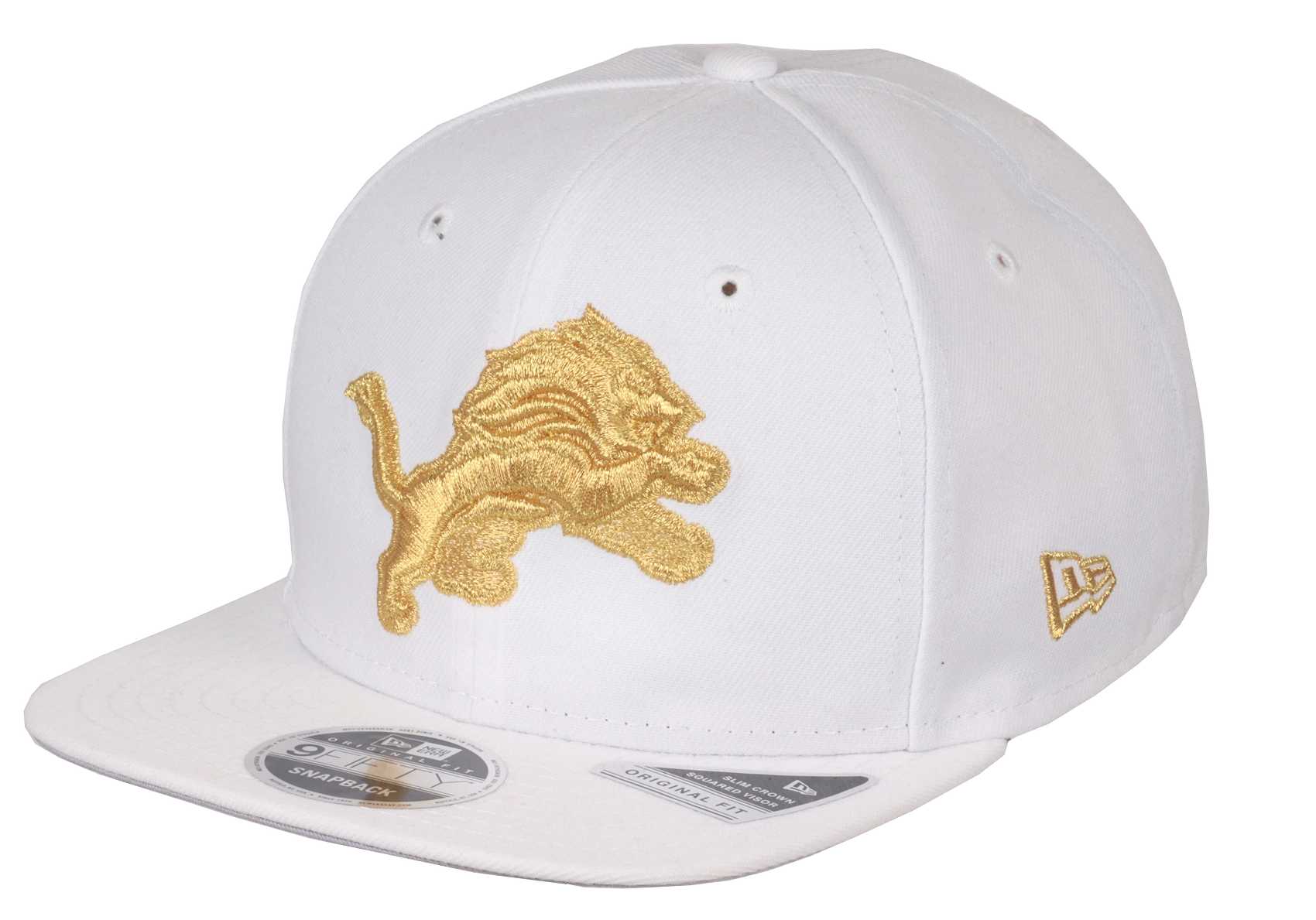 Detroit Lions White 9Fifty OF Snapback Cap New Era