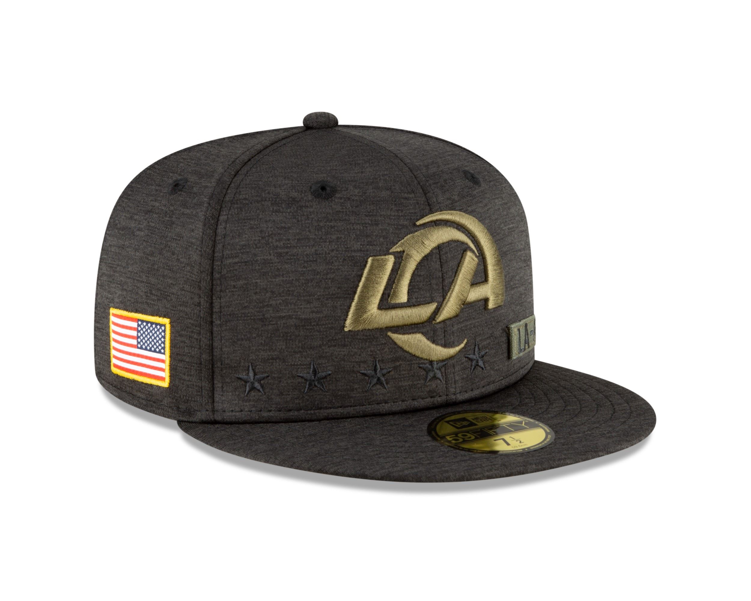 Los Angeles Rams Salute to Service 2020 59Fifty Cap New Era