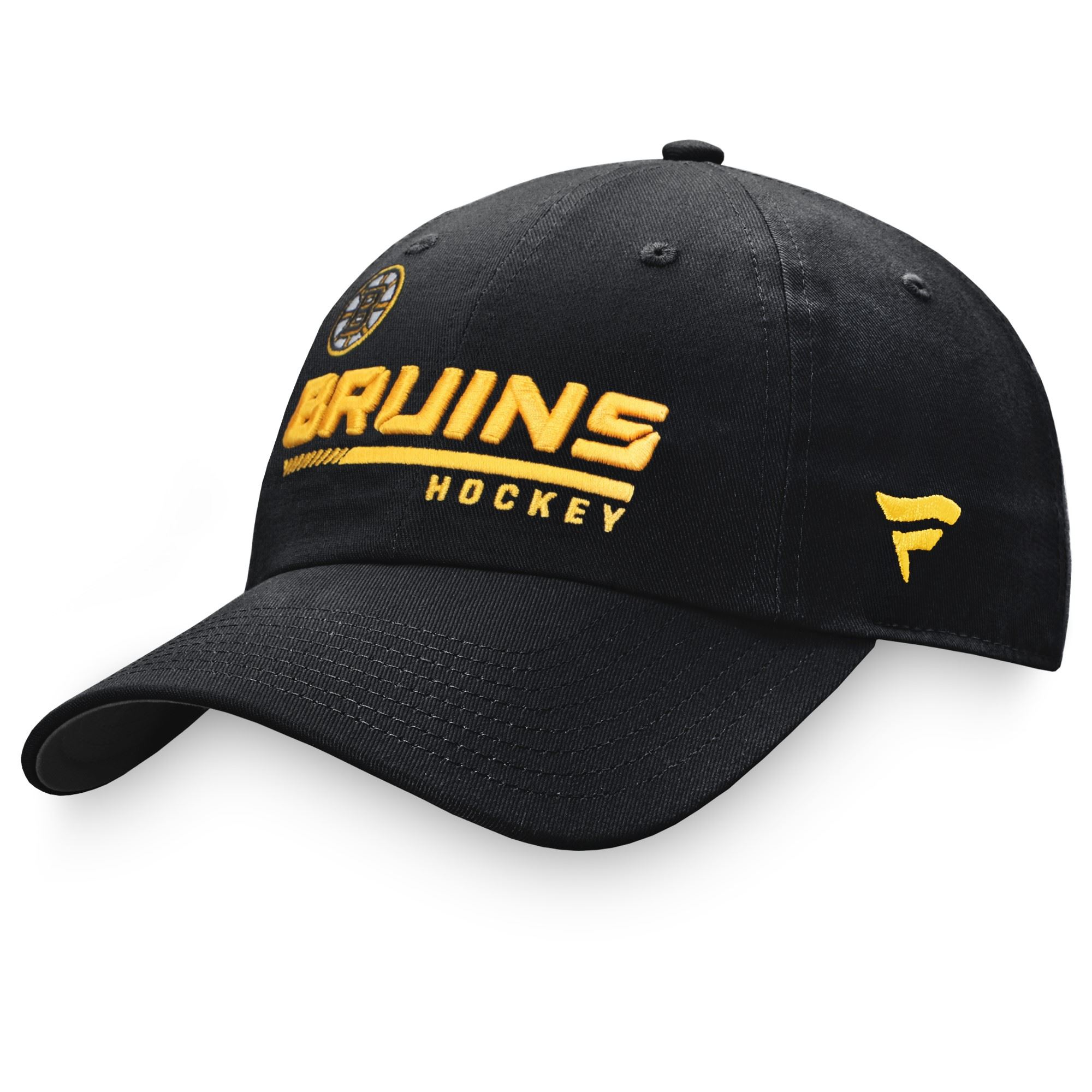 Boston Bruins NHL Authentic Pro Locker Room Curved Unstructured Strapback Cap Black  Fanatics