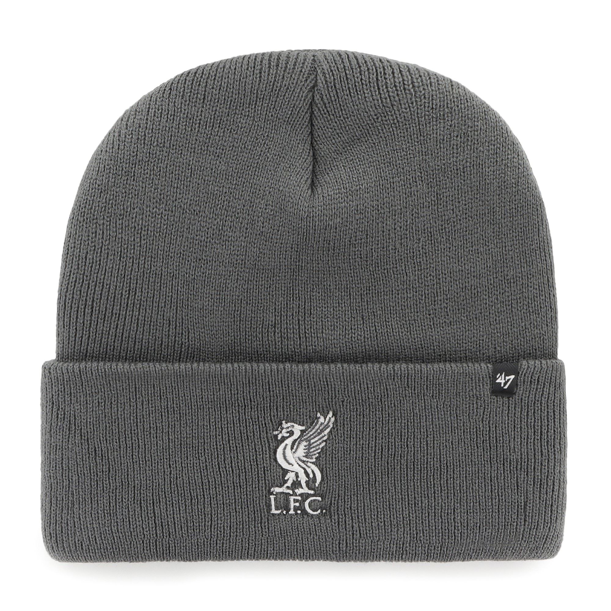 FC Liverpool Charcoal White EPL Haymaker Cuff Knit Beanie '47