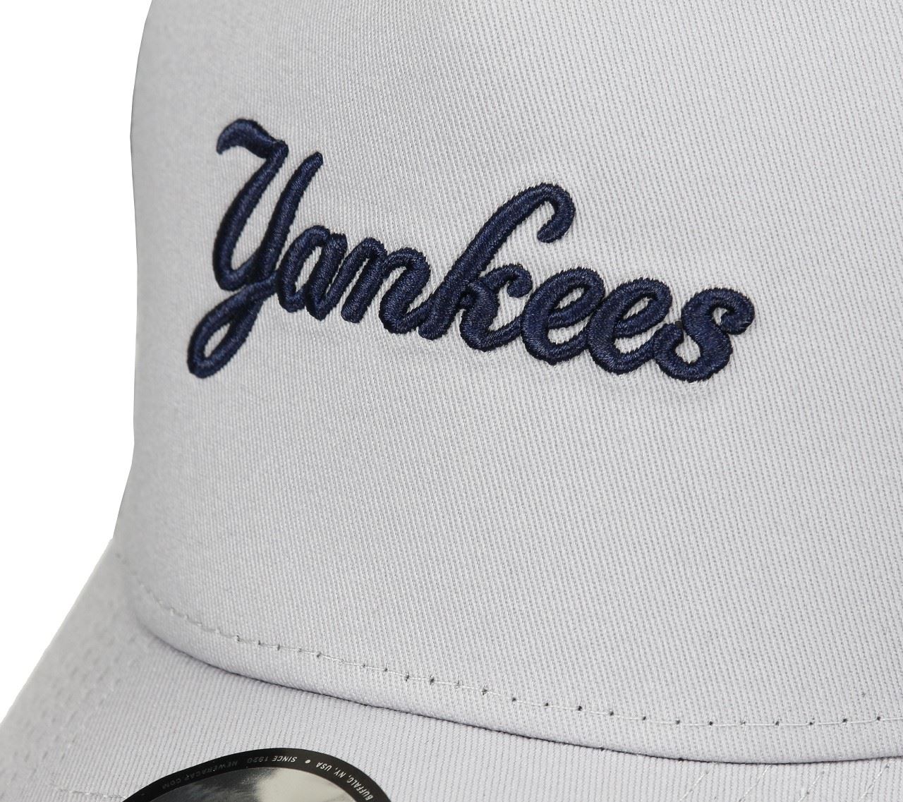 New York Yankees A-Frame Trucker Cap Reverse Team Grey New Era