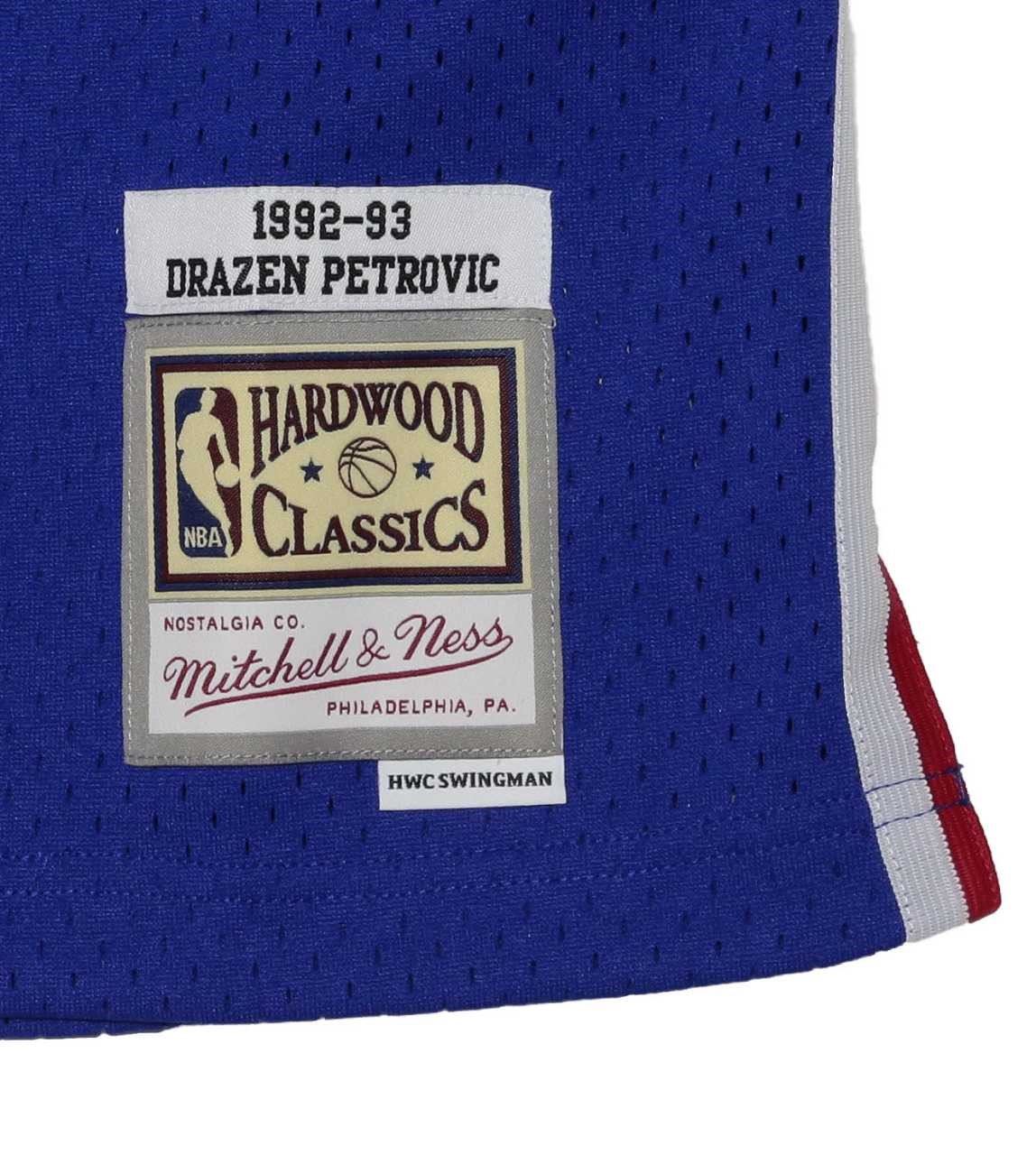Drazen Petrovic #3 New Jersey Nets NBA Swingman Jersey Mitchell & Ness