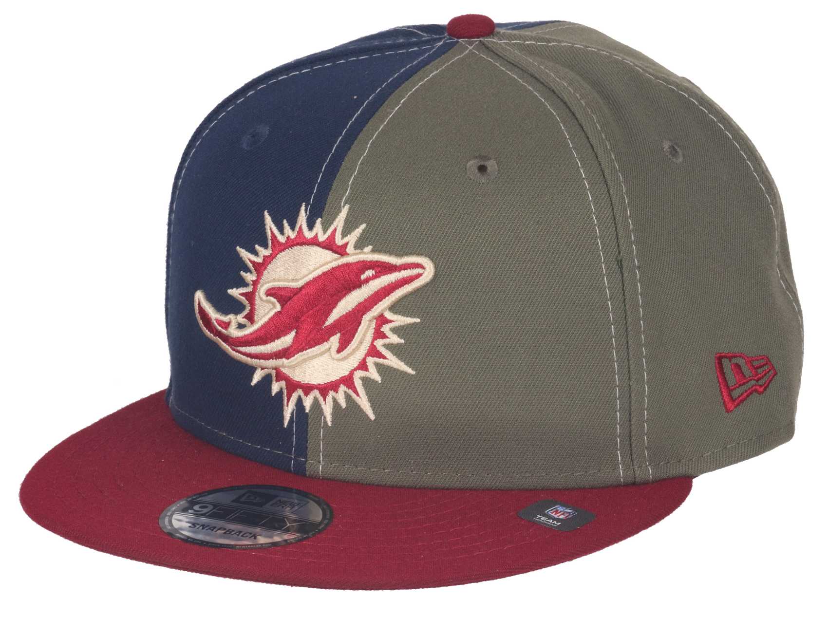 Miami Dolphins Red Olive Blue 9Fifty Snapback Cap New Era