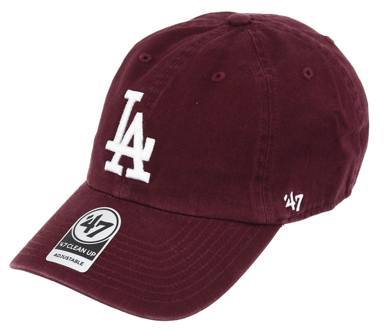Los Angeles Dodgers Maroon MLB Clean Up Cap '47