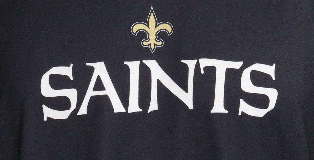New Orleans Saints Big Logo Back T-Shirt Black New Era