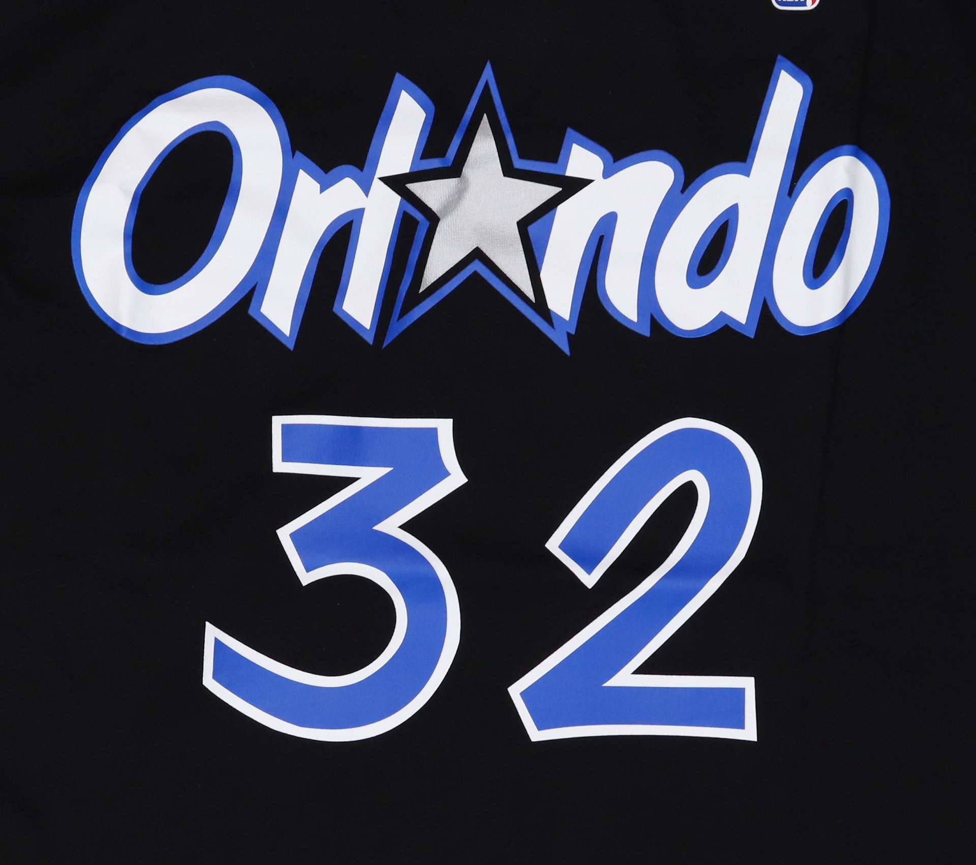Shaquille O'Neal #32 Orlando Magic NBA Name & Number Tee  Black T-Shirt Mitchell & Ness