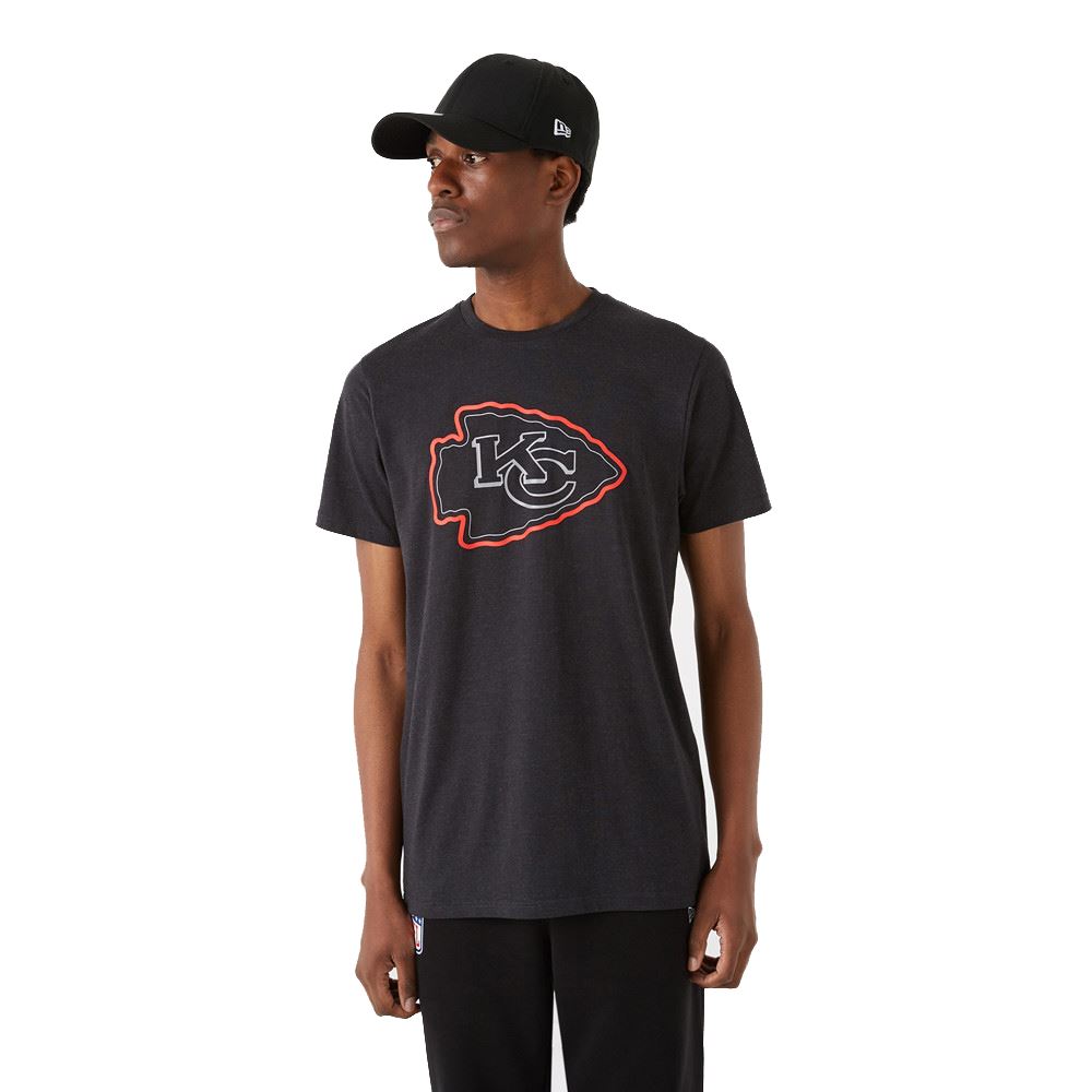 Kansas City Chiefs NFL Jersey Outline Logo Tee T-Shirt New Era