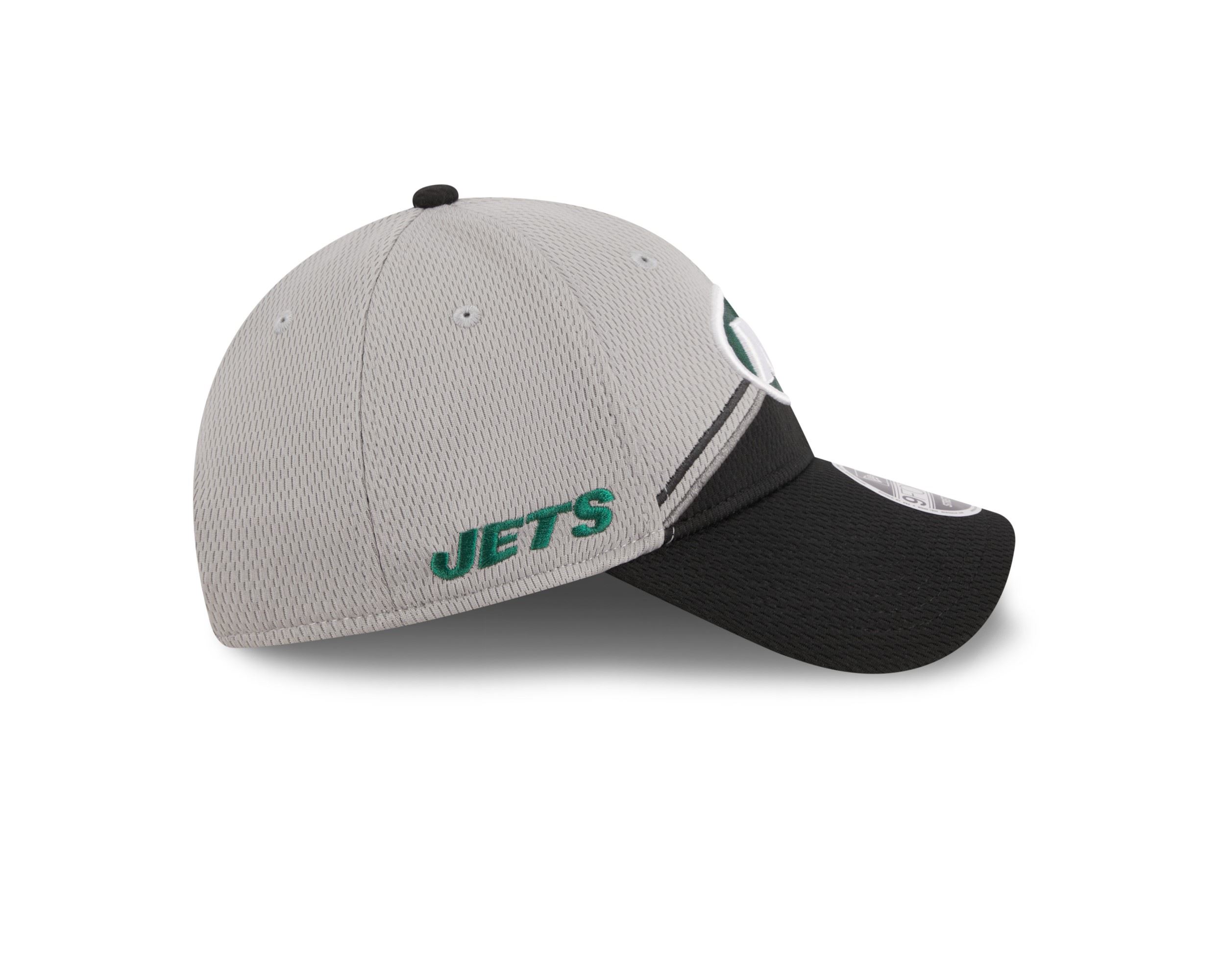 New York Jets NFL 2023 Sideline Grey Black 9Forty Stretch Snapback Cap New Era