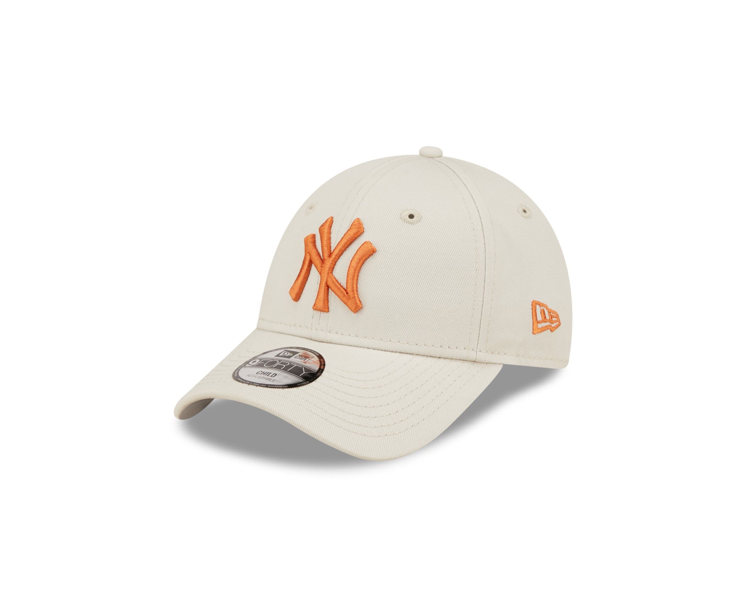 New York Yankees MLB League Essential Stone Orange 9Forty Adjustable Kids Cap New Era
