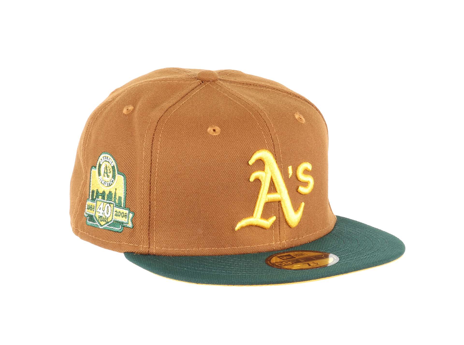Oakland Athletics MLB Cooperstown 40th Anniversary Sidepatch Peanut 59Fifty Basecap New Era