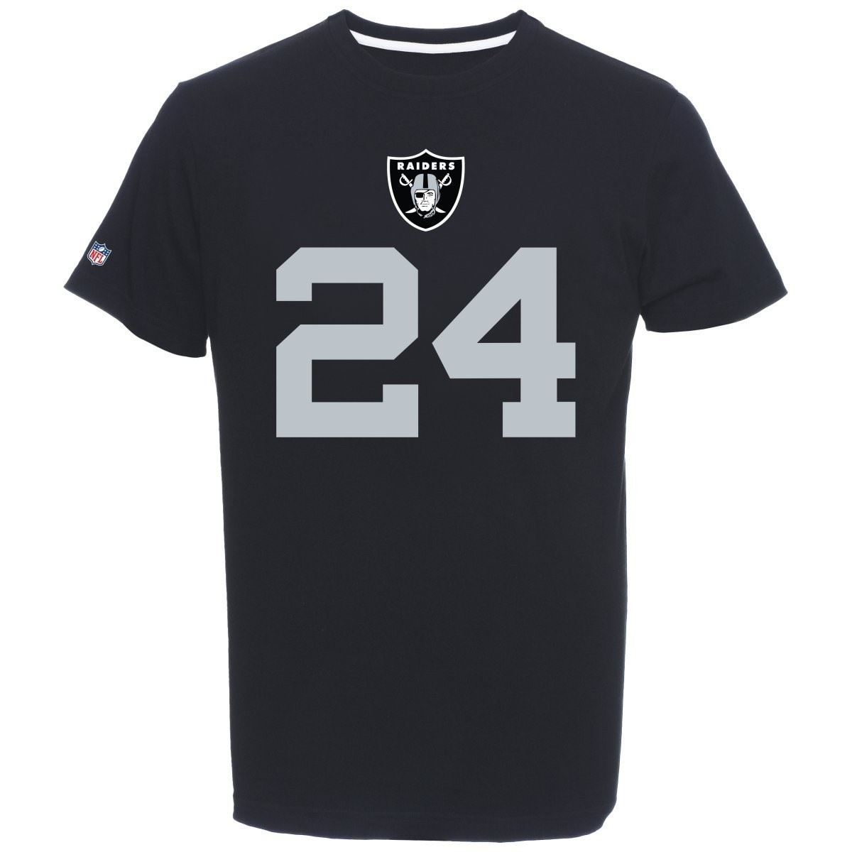 Las Vegas Raiders Name and Number Lynch 24 T-Shirt Fanatics