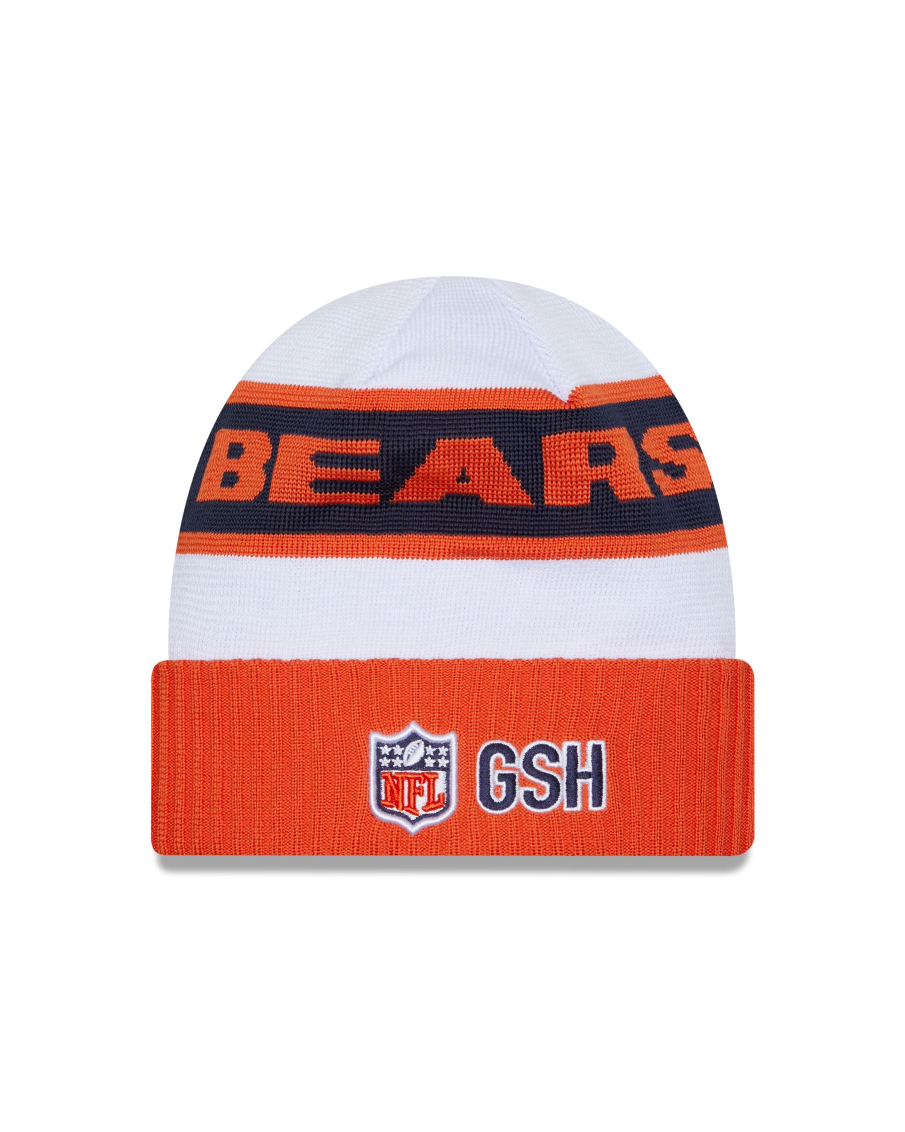 Chicago Bears NFL 2023  Sideline Tech Knit OTC White Beanie New Era
