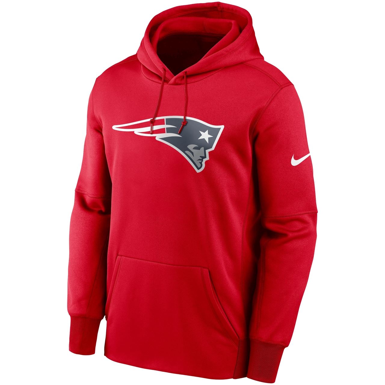 New England Patriots NFL Prime Logo Therma Pullover University Red Hoody Nike 
