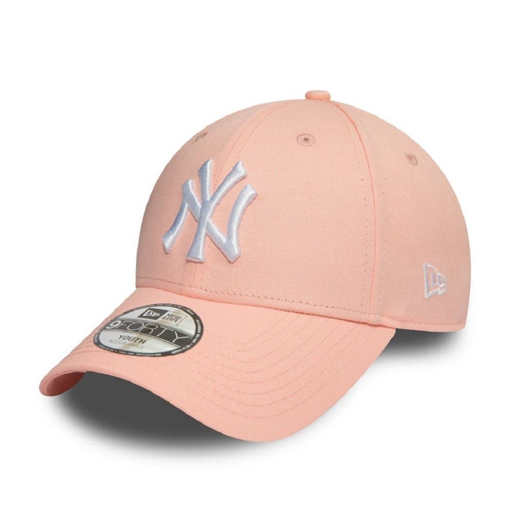 New York Yankees MLB League Essential Rosa Verstellbare 9Forty Cap für Kinder New Era