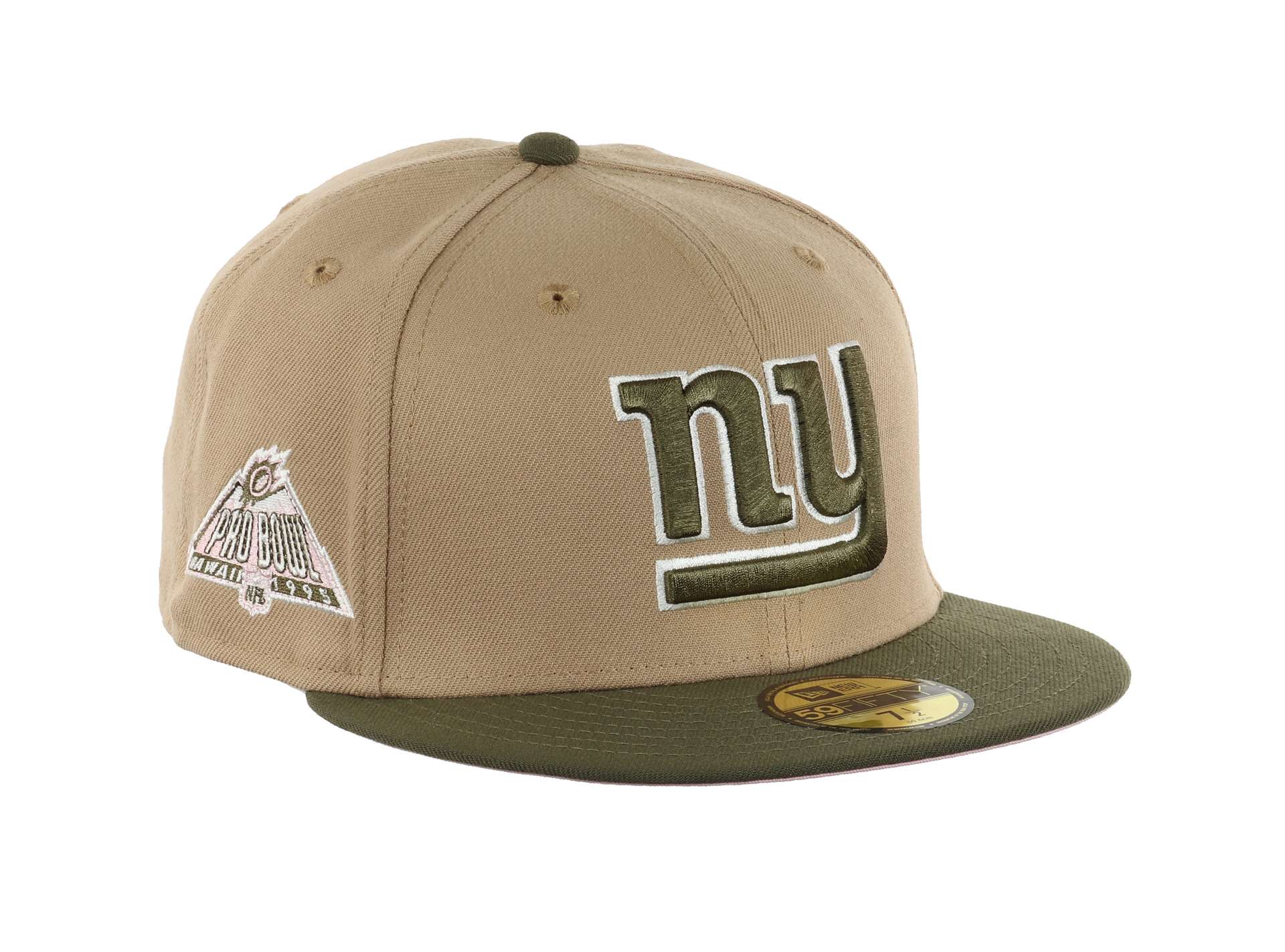 New York Giants NFL Pro Bowl Hawaii 1995 Sidepatch Camel Olive 59Fifty Basecap New Era