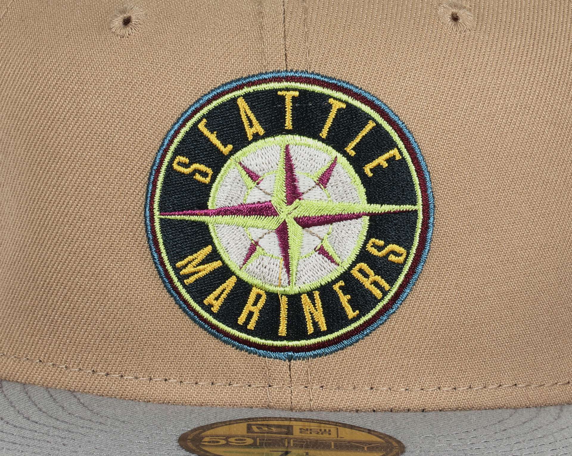 Seattle Mariners MLB Cooperstown 30th Anniversary Sidepatch Camel Misty Cardinal 59Fifty Basecap New Era