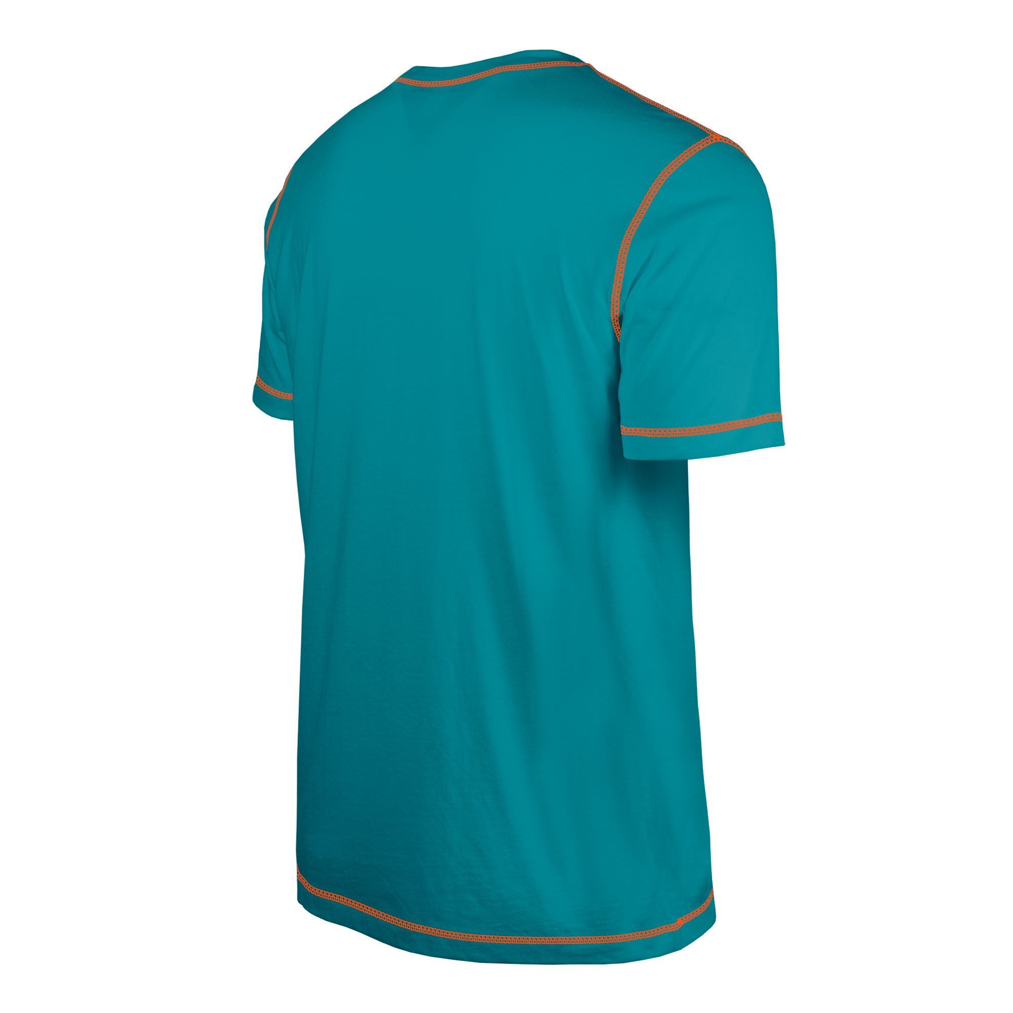 Miami Dolphins NFL 2023 Sideline Turquoise T-Shirt New Era