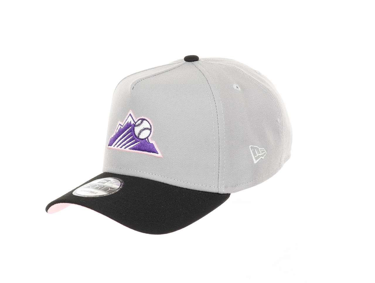 Colorado Rockies MLB Cooperstown All-Star Game 2021 Sidepatch Gray Black 9Forty A-Frame Adjustable Cap New Era