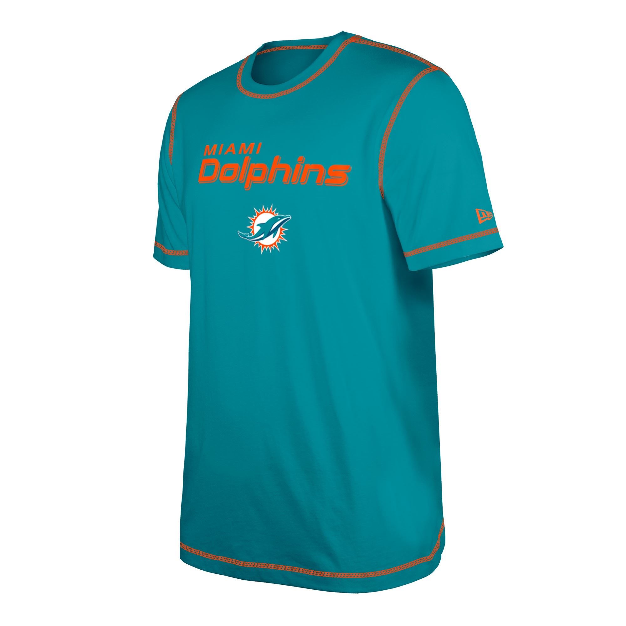 Miami Dolphins NFL 2023 Sideline Turquoise T-Shirt New Era