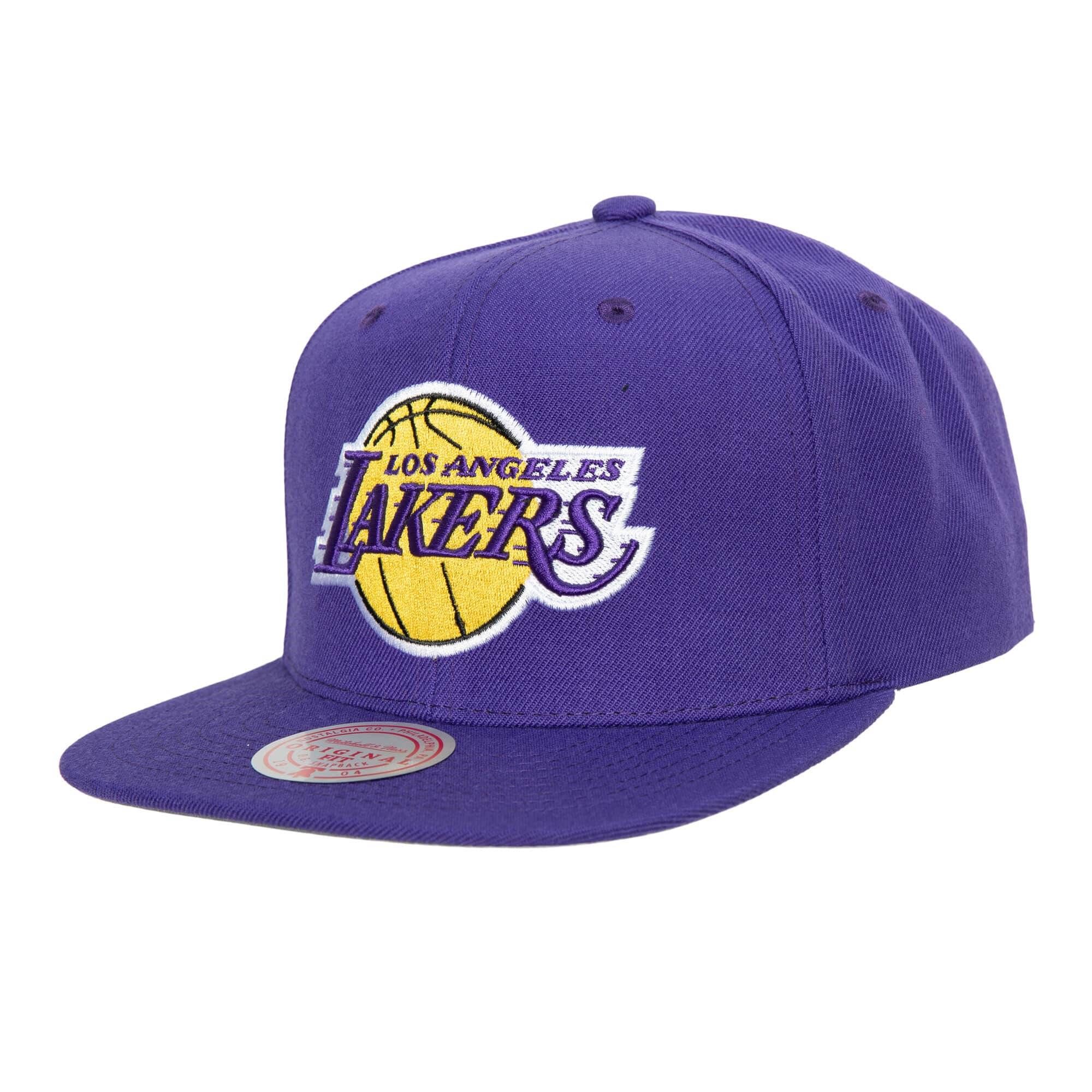 Los Angeles Lakers NBA Team Ground 2.0 Original Fit Lila Verstellbare Snapback Cap Mitchell & Ness