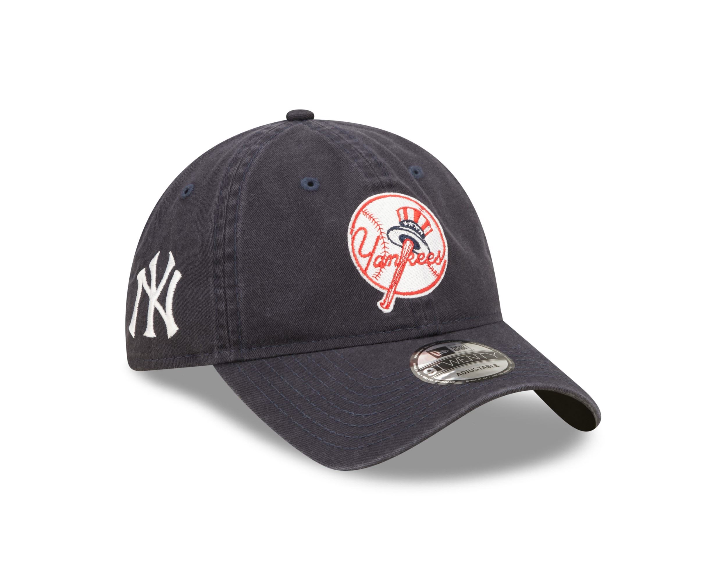 New York Yankees MLB Team Patch Navy 9Twenty Unstructured Strapback Cap New Era