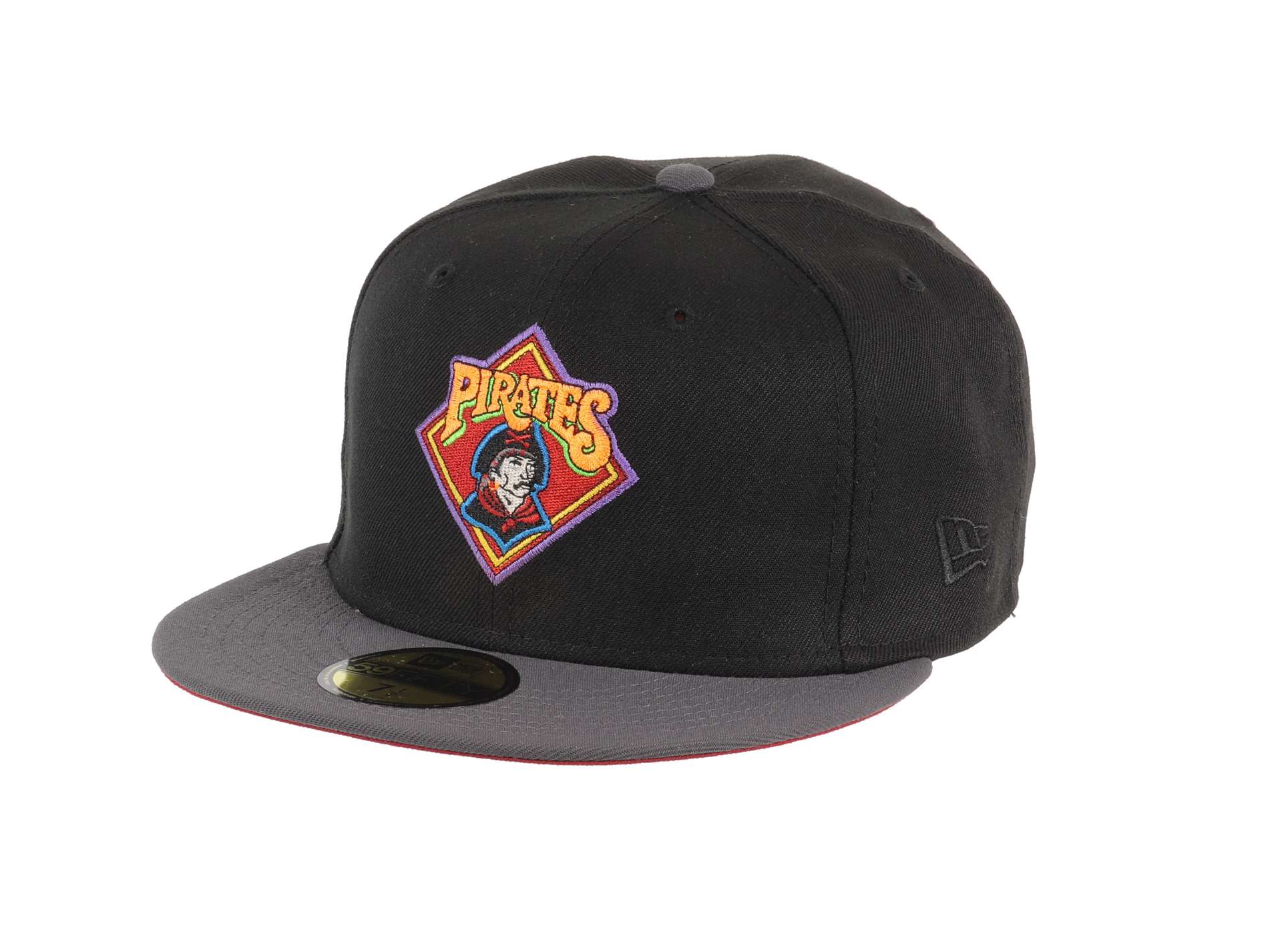Pittsburgh Pirates MLB Cooperstown Three Rivers Stadium Sidepatch Black 59Fifty Basecap New Era