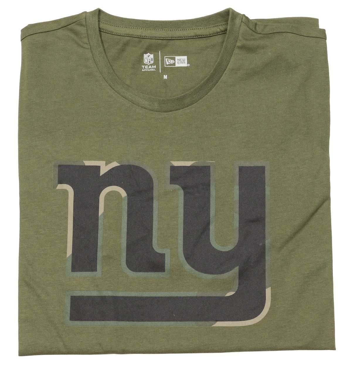 New York Giants Camo Logo Olive T- Shirt New Era