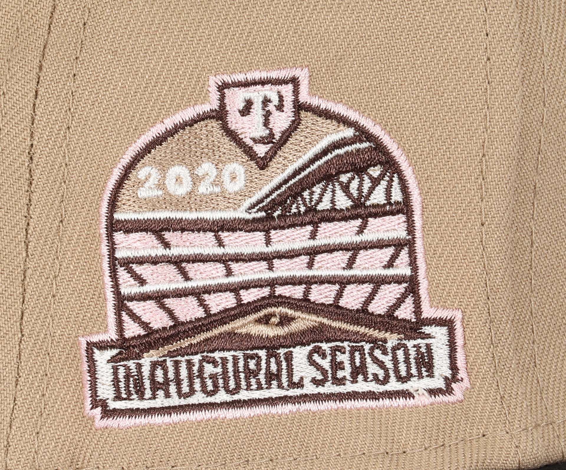 Texas Rangers MLB Cooperstown Inaugural Season 2020 Sidepatch Camel Poly 59Fifty Basecap New Era