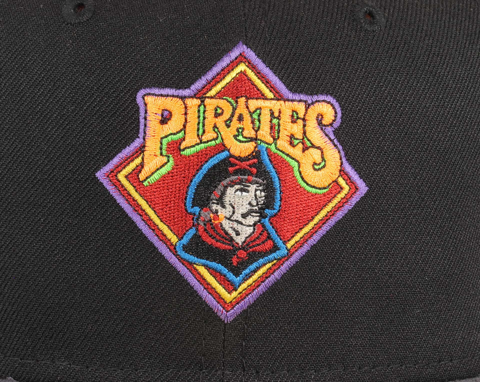 Pittsburgh Pirates MLB Cooperstown Three Rivers Stadium Sidepatch Black 59Fifty Basecap New Era