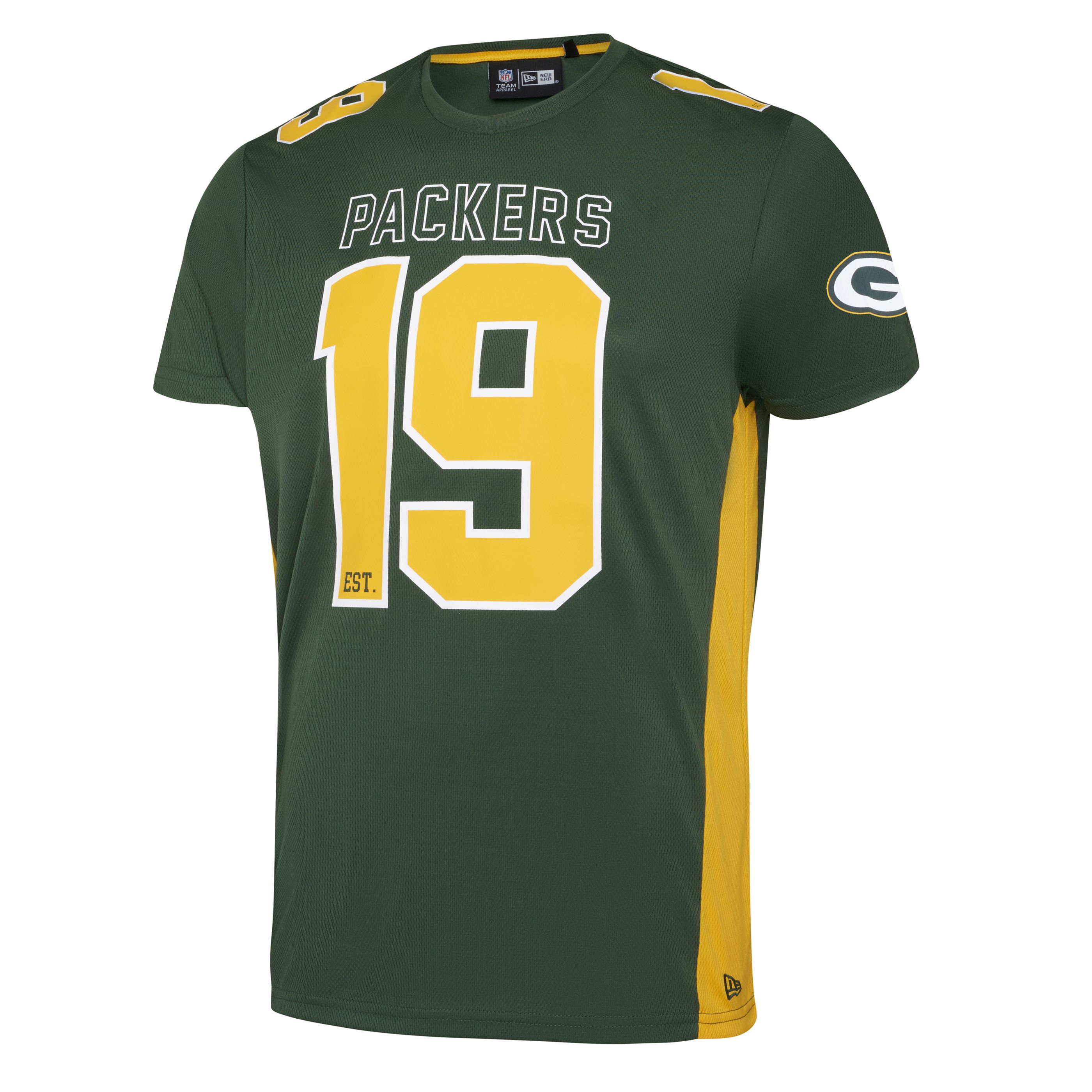 Green Bay Packers NFL Established Number Mesh Tee Green T-Shirt New Era