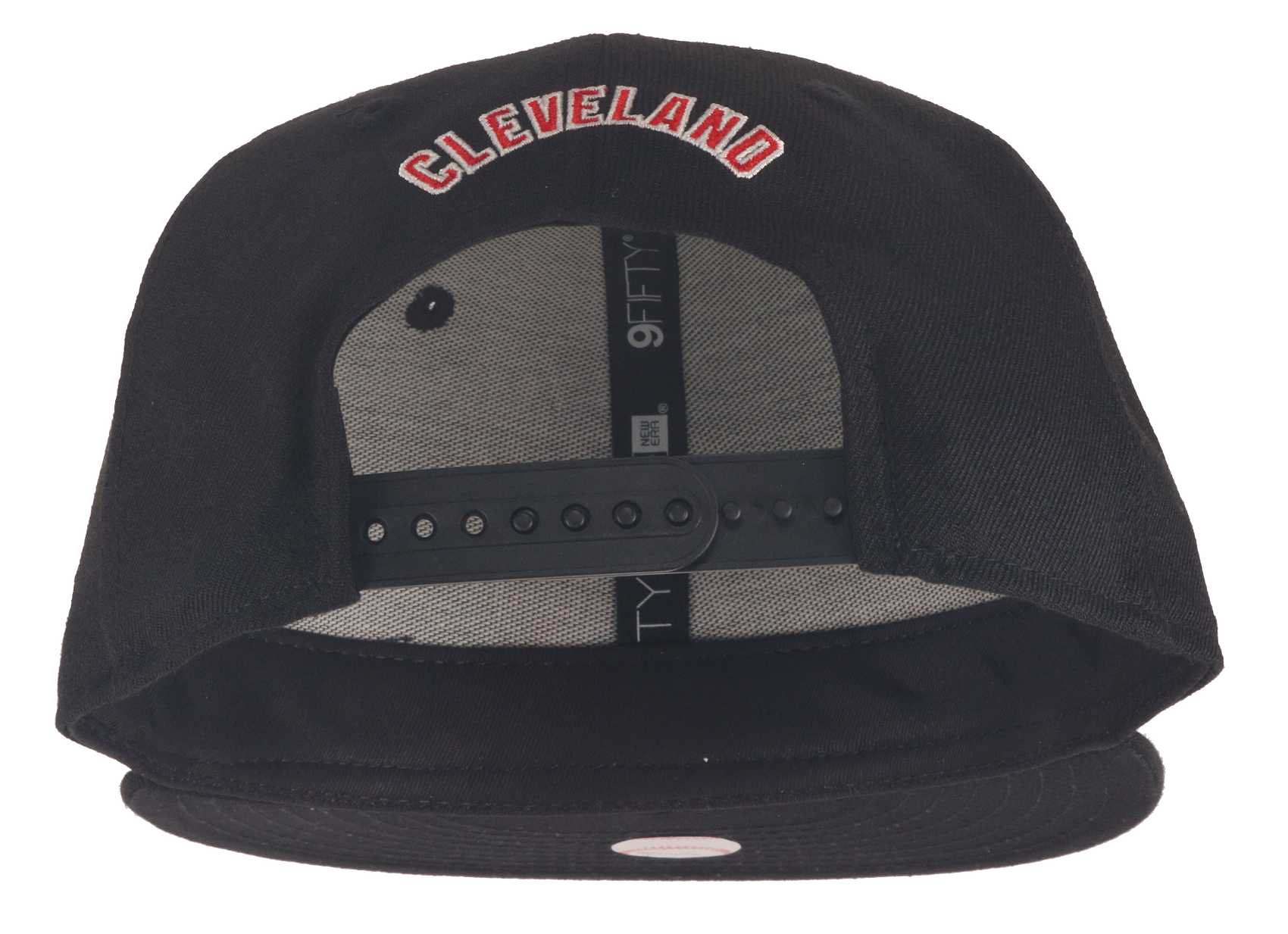 Cleveland Indians Black Base Black 9Fifty Snapback Cap New Era