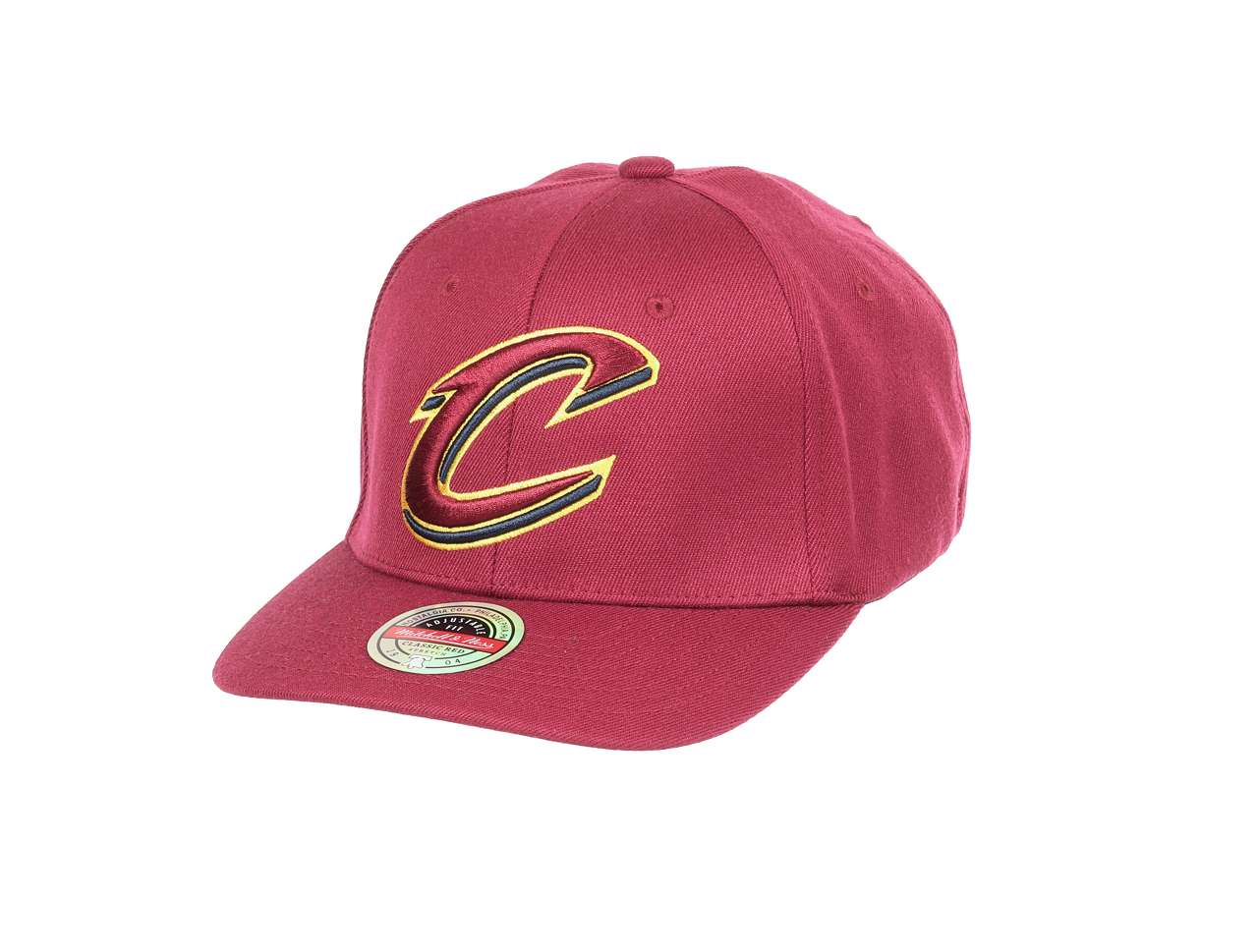 Cleveland Cavaliers Dark Red NBA Team Ground 2.0 Classic Red Snapback Cap Mitchell & Ness