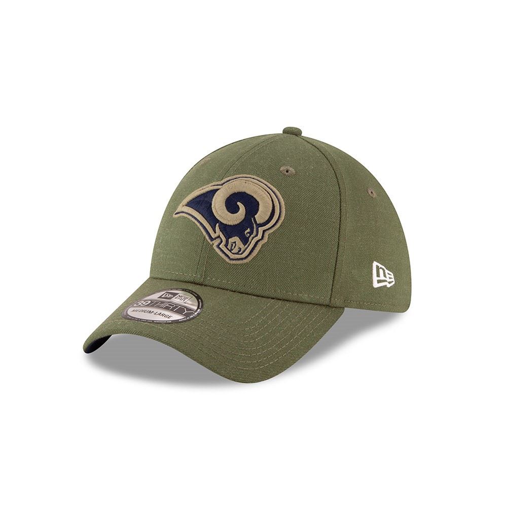 Los Angeles Rams On Field 2018 Salute to Service 39Thirty Cap New Era