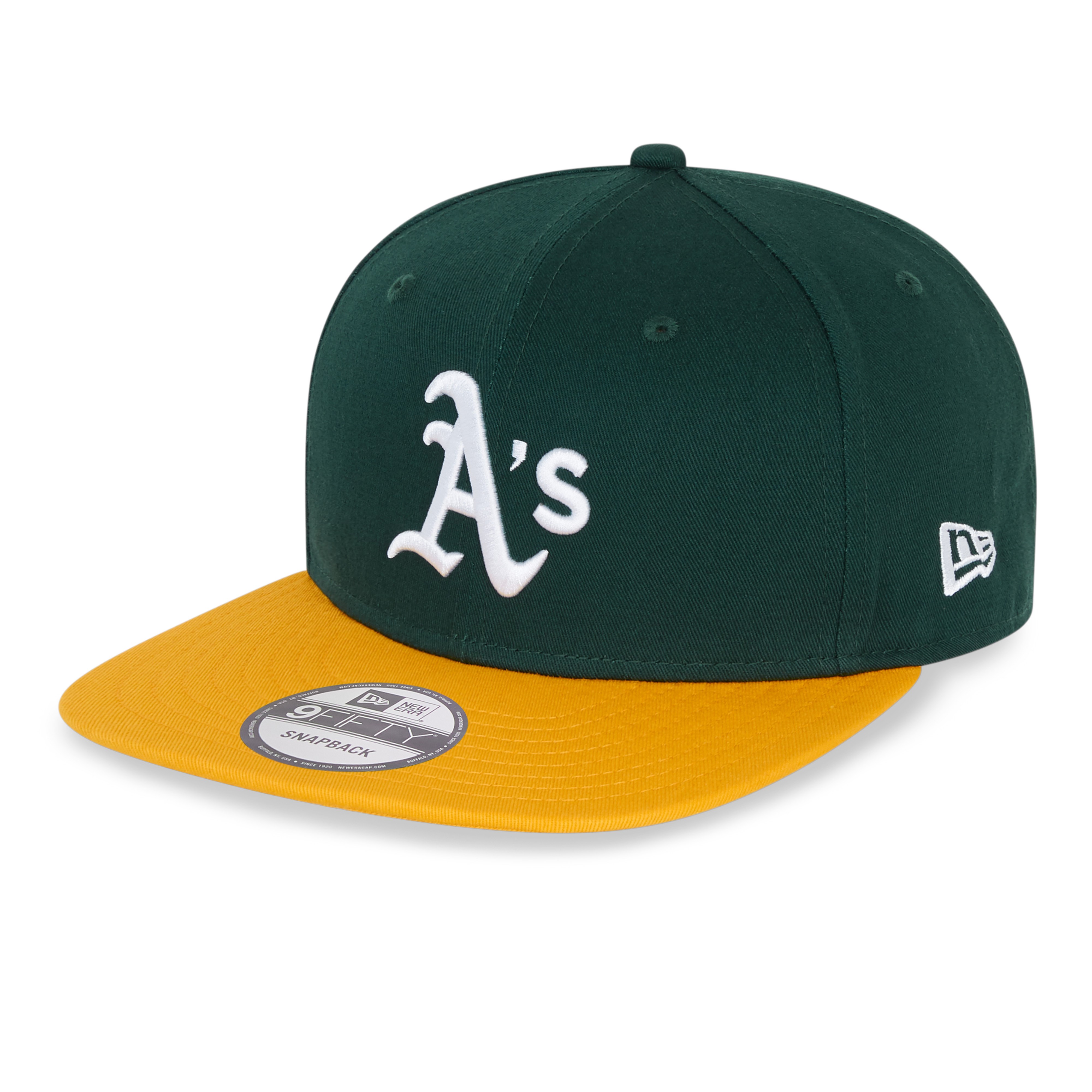 Oakland Athletics MLB Essentials Green Yellow 9Fifty Snapback Cap New Era