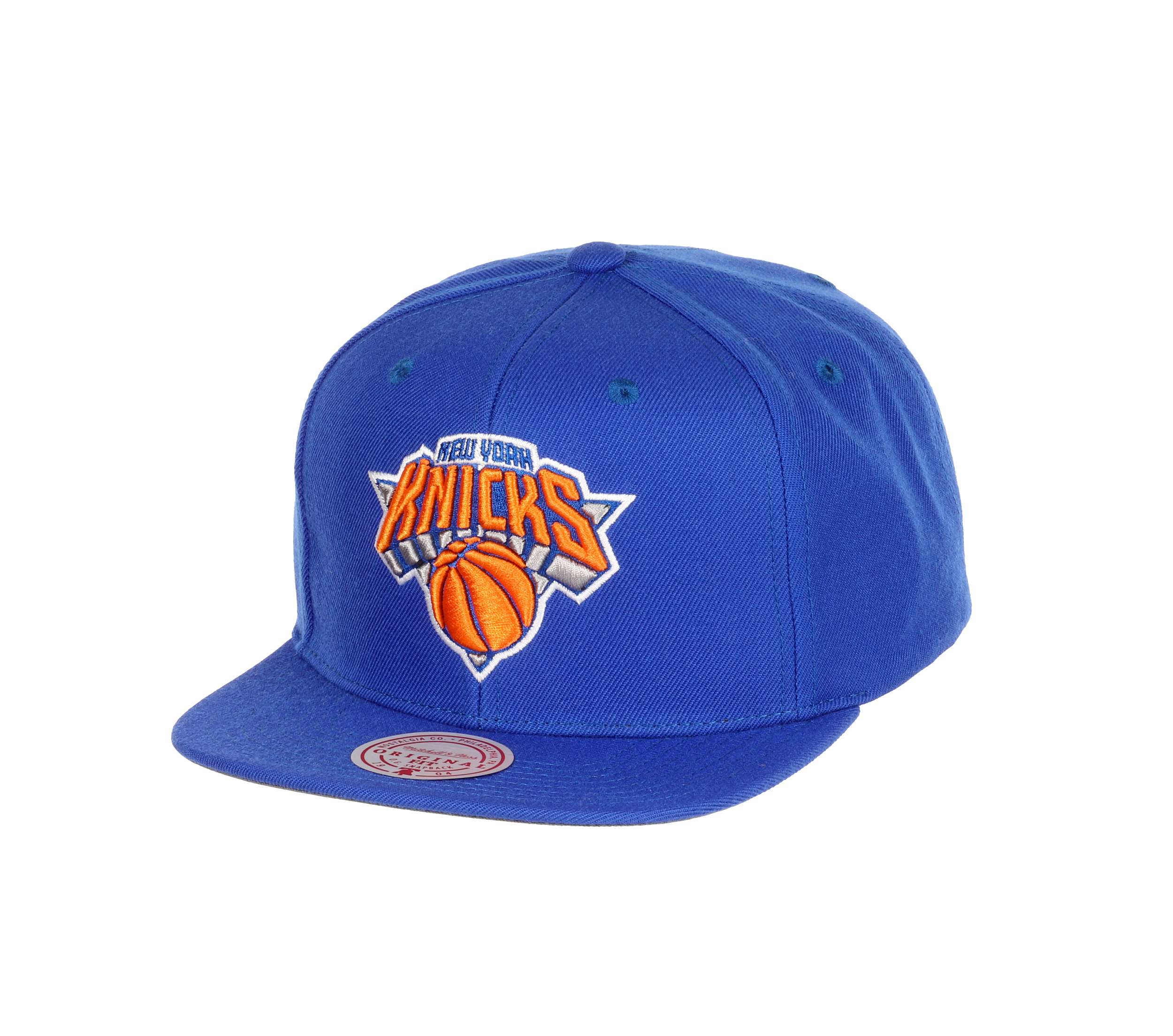 New York Knicks NBA Team Ground 2.0 Original Fit Blue Adjustable Snapback Cap Mitchell & Ness